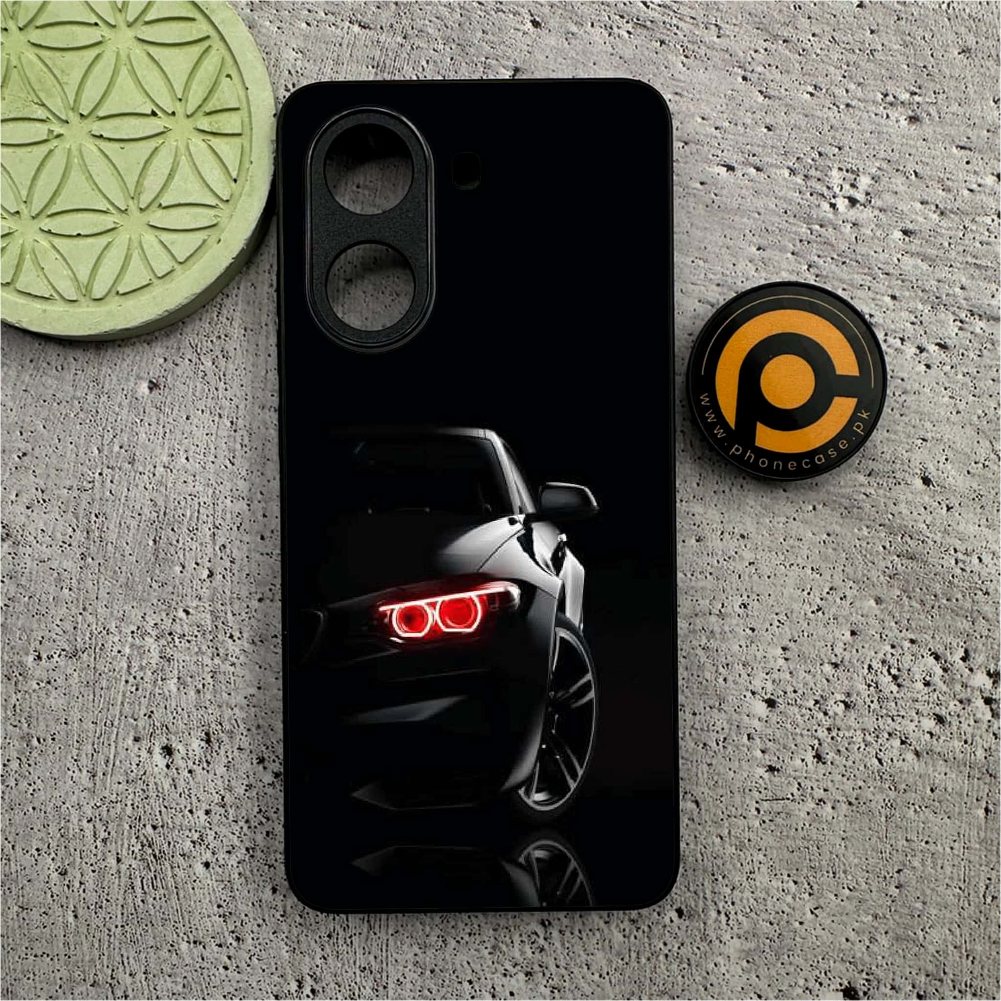 Xiaomi Redmi Turbo 4 - Black Art Series - Premium Metal Printed soft Bumper shock Proof Case