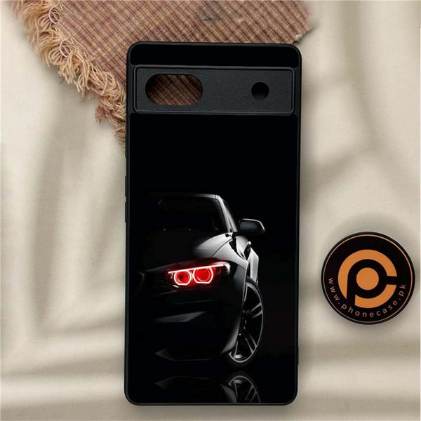 Google Pixel 6A - Black Art Design 1  - Premium Metal Printed soft Bumper Shock Proof Case CS-43730