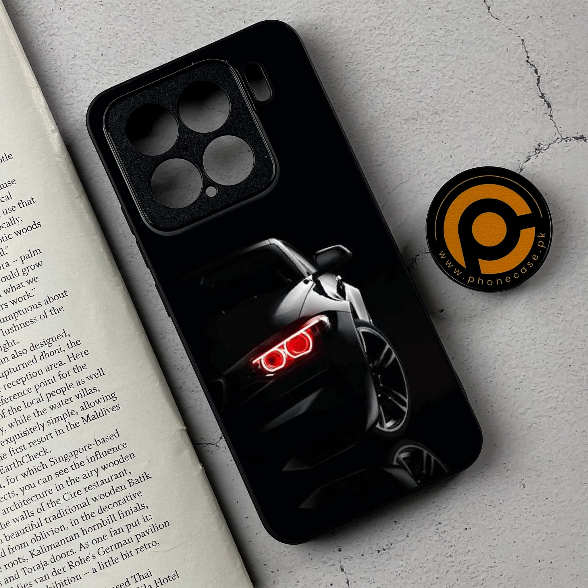 Xiaomi 15 - Black Art Series- Premium Metal Printed soft Bumper shock Proof Case