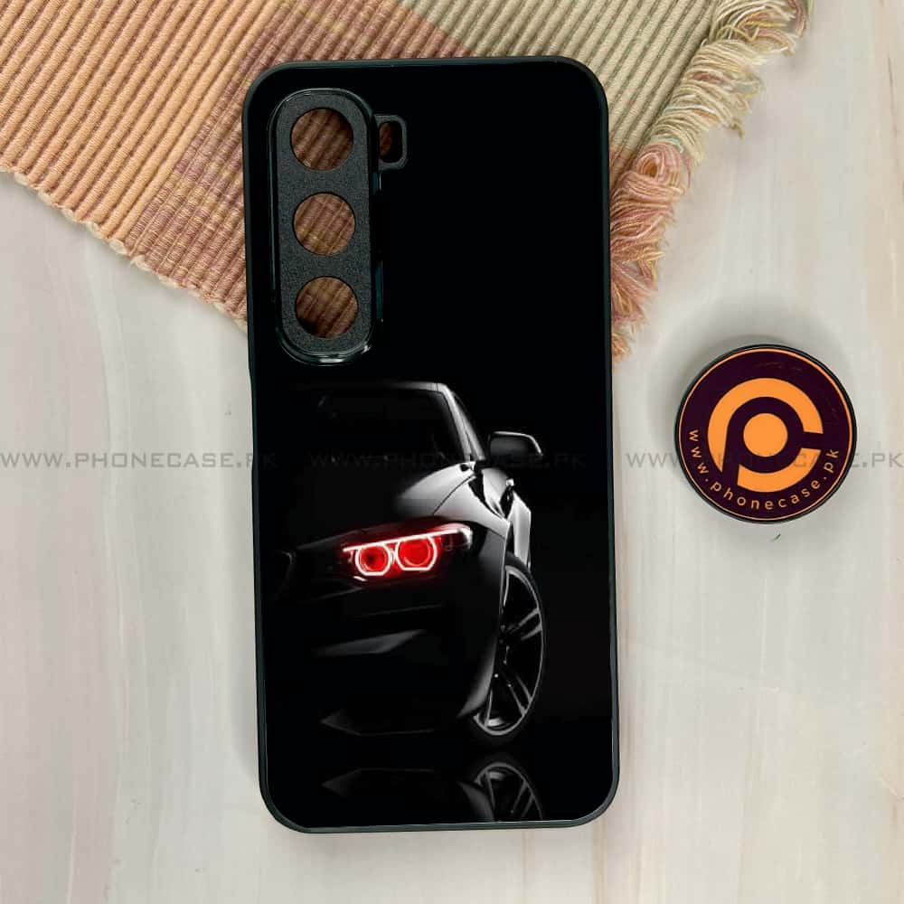 Infinix Hot 60i - Black Art Series - Premium Metal Printed soft Bumper shock Proof Case