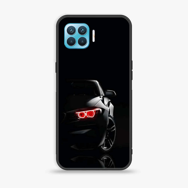 Oppo F17 Pro/A93 - Black Art Design 6- Premium Printed Glass soft Bumper shock Proof Case CS-12600