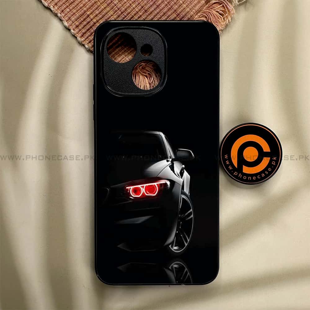 Tecno Spark 40C - Black Art Series - Premium Metal Printed soft Bumper shock Proof Case
