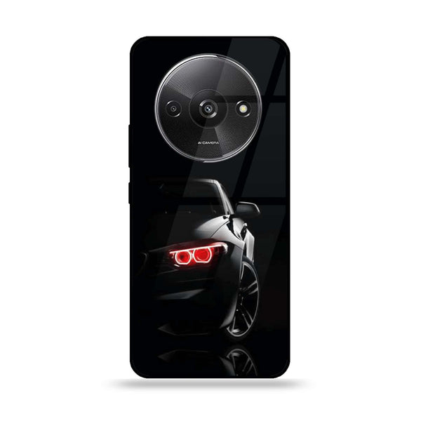 Xiaomi Redmi A3 - Black Art Design 6 - Premium Printed Glass soft Bumper shock Proof Case CS-24811 CS-24933