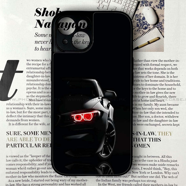 iPhone 15 - Black Art Design 6  - Premium Metal Printed soft Bumper shock Proof Case CS-38232