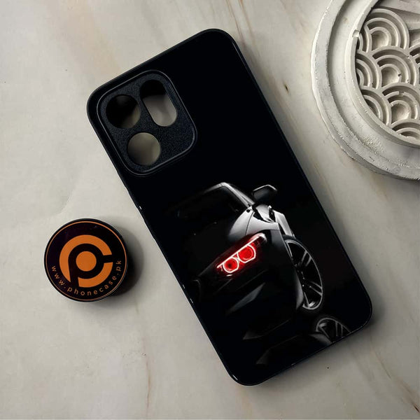 Oppo Reno 14F - Black Art Design 6 - Premium Metal Printed Soft Bumper Shockproof Case CS-37176