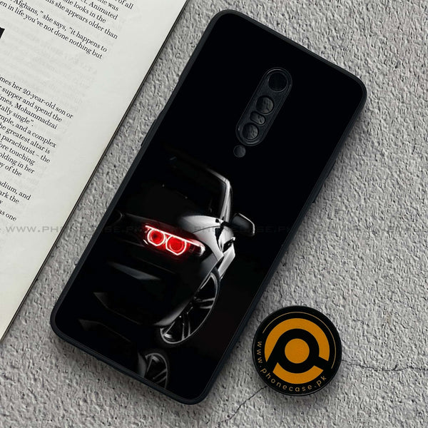 OnePlus 7 Pro - Black Art Design 6 - Premium Printed Glass soft Bumper shock Proof Case  CS-47417