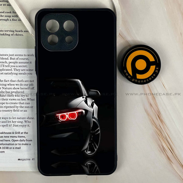 Xiaomi MI 11 Lite/ Xiaomi 11 Lite 5G NE - Black Art Design 6 - Premium Printed Glass soft Bumper shock Proof Case  CS-32297