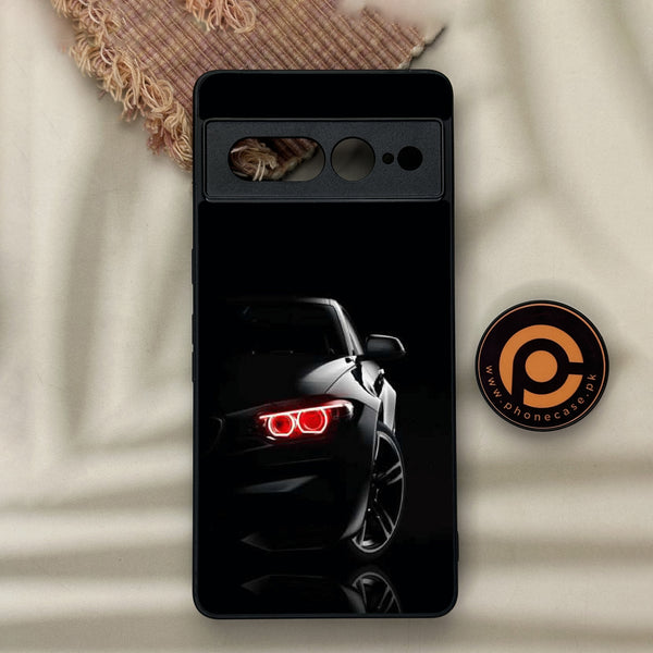 Google Pixel 7 Pro - Black Art  Design 6  - Premium Metal Printed soft Bumper Shock Proof Case CS-35364 CS-36185