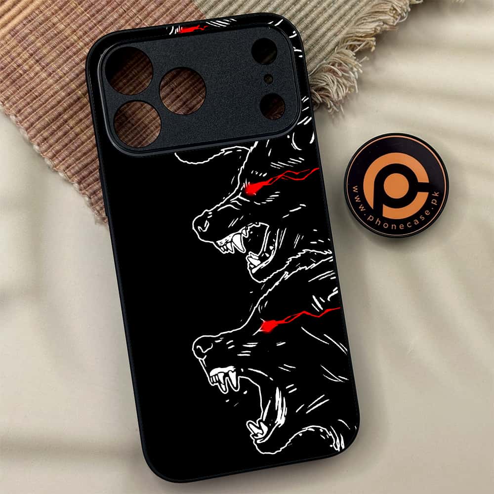 iPhone 17 Pro Max - Black Art Series - Premium Metal Printed soft Bumper shock Proof Case