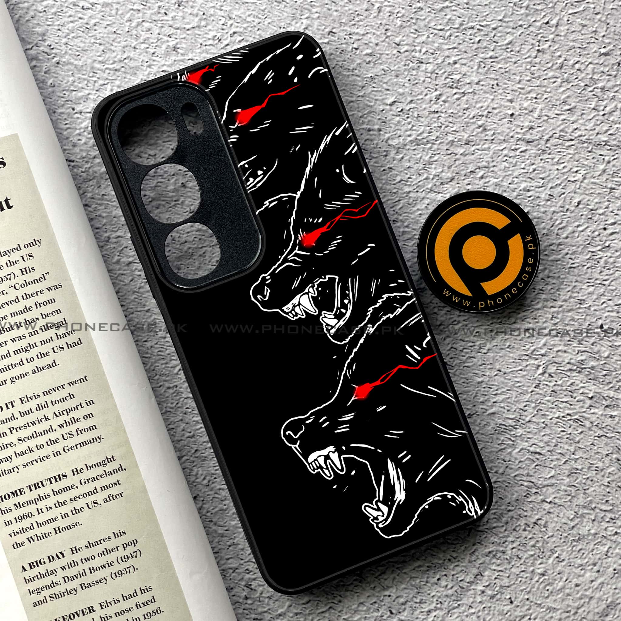 Vivo Y19s Pro - Black Art Series - Premium Metal Printed soft Bumper shock Proof Case