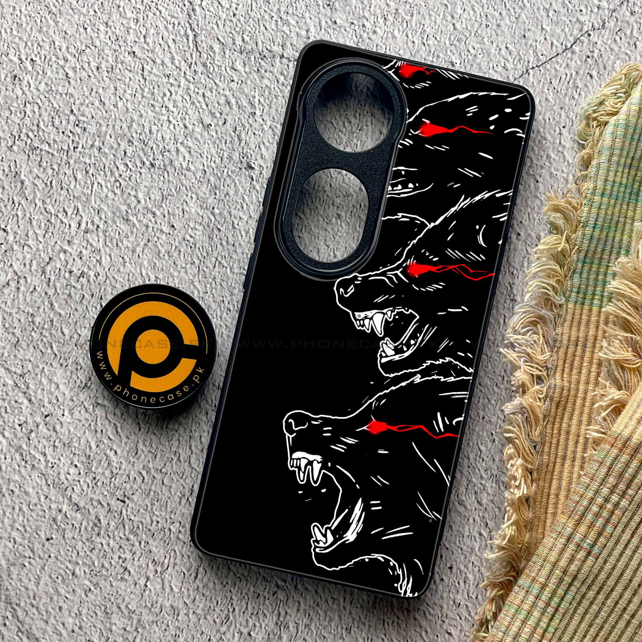 Vivo V40 Pro - Black Art Series - Premium Metal Printed soft Bumper shock Proof Case