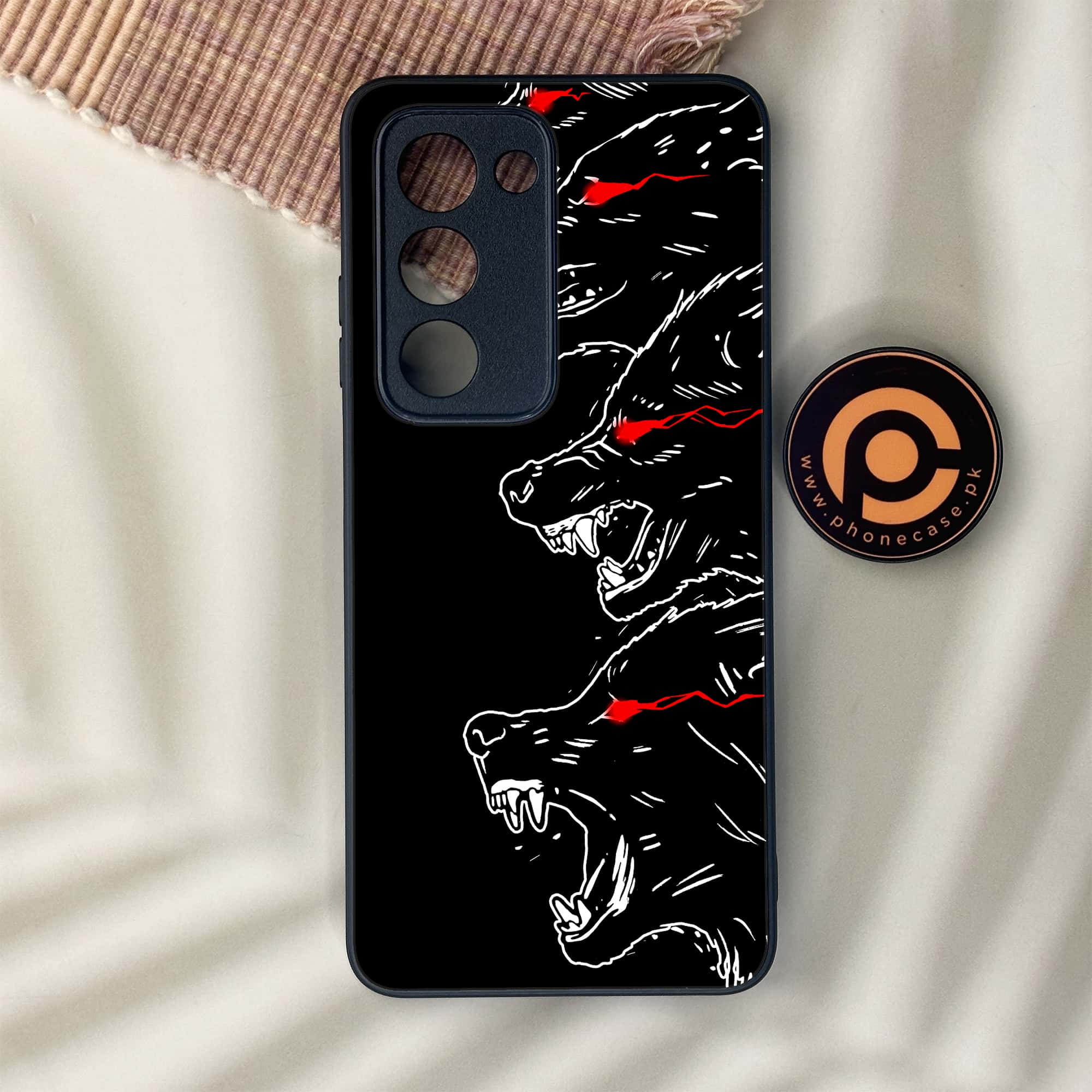 Oppo A5 2025 - Black Art Series - Premium Metal Printed soft Bumper shock Proof Case