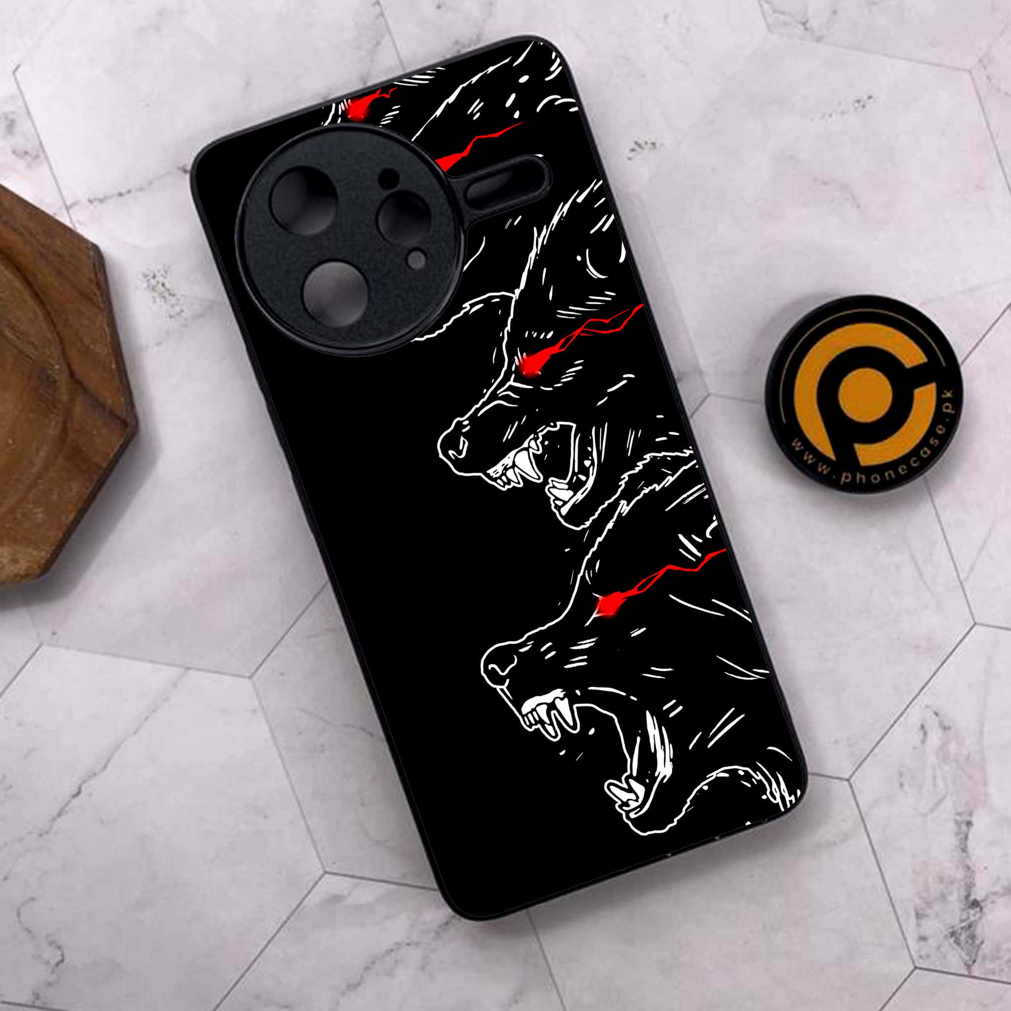 Xiaomi Poco F7 Ultra 5G - Black Art Series - Premium Metal Printed soft Bumper shock Proof Case