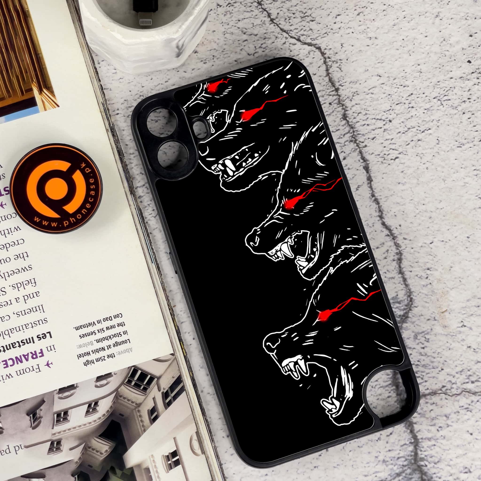 Nothing CMF Phone 1 - Black Art Series - Premium Metal Printed soft Bumper Shock Proof Case