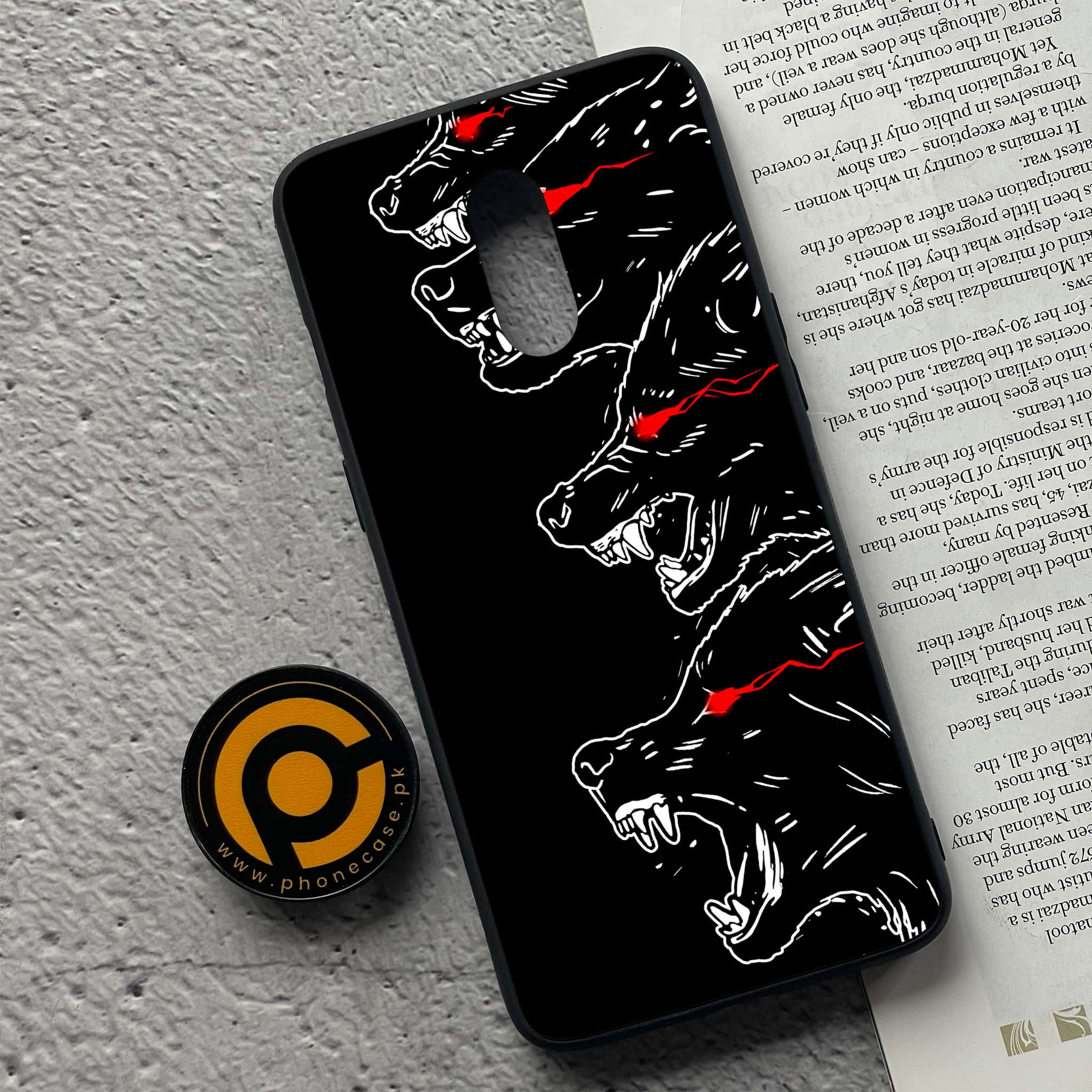 OnePlus 7 - Black Art Series - Premium Printed Glass soft Bumper shock Proof Case