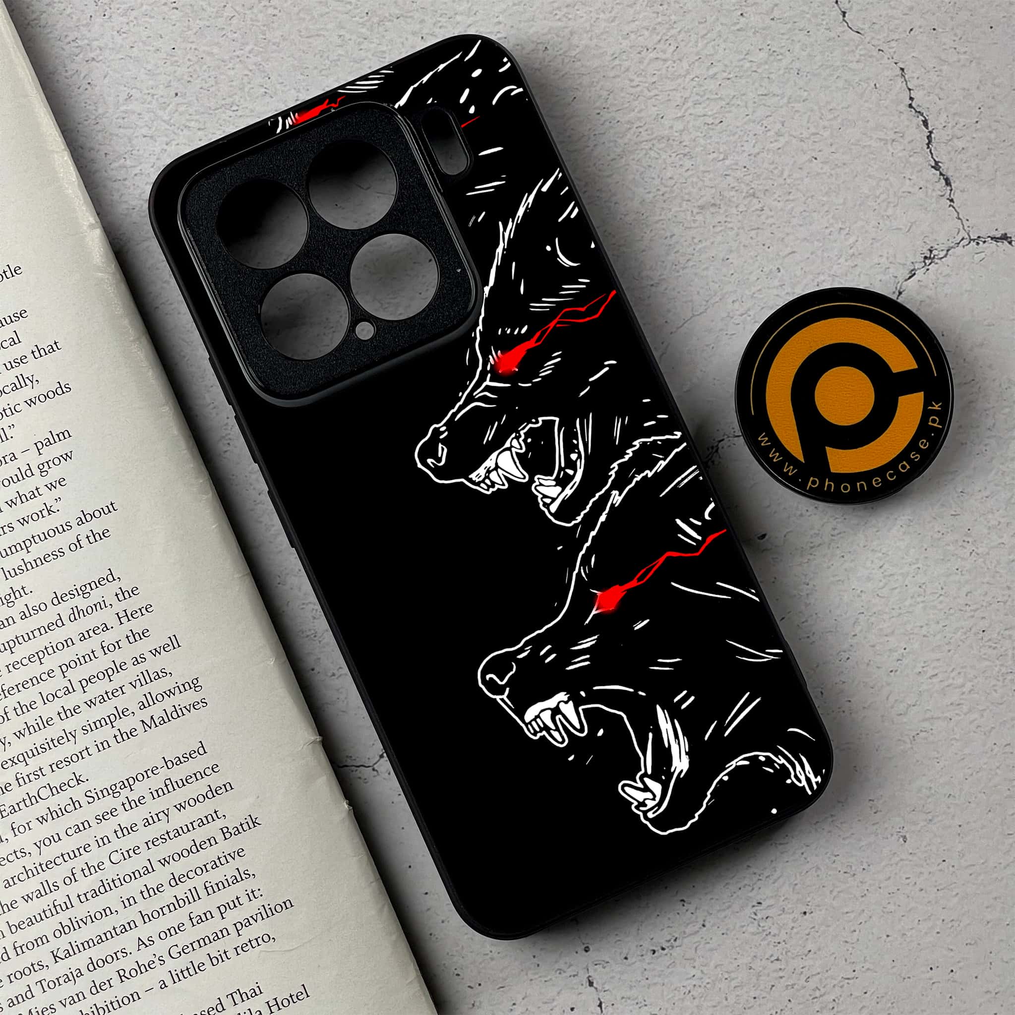 Xiaomi 15 - Black Art Series- Premium Metal Printed soft Bumper shock Proof Case