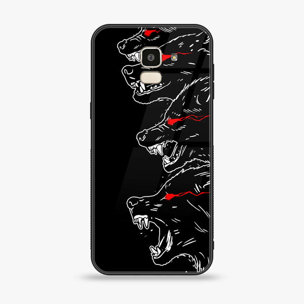 Samsung Galaxy J6 (2018) - Black Art  Design 7  - Premium Printed Glass soft Bumper shock Proof Case CS-24724