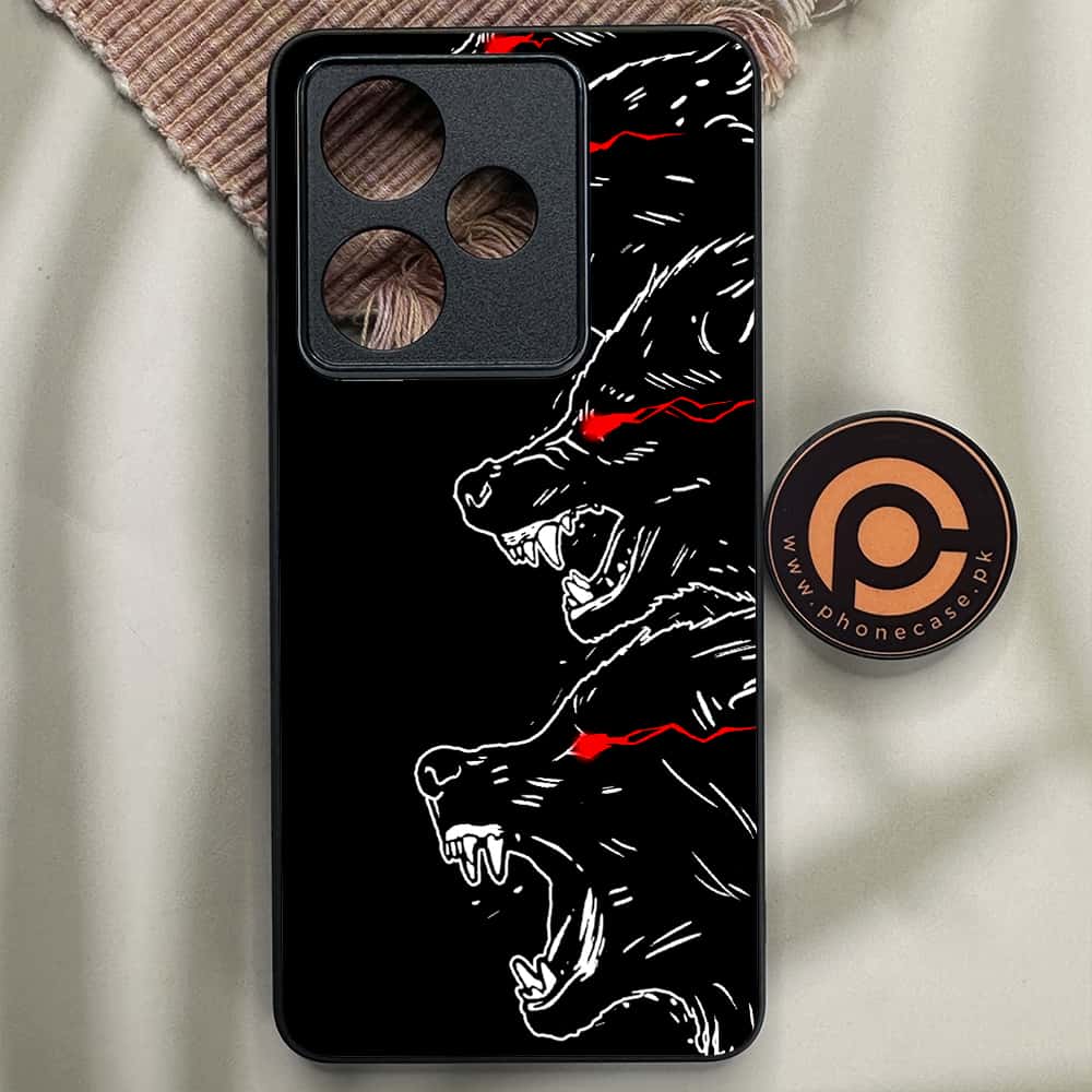 Realme GT 7 - Black Art Series - Premium Metal Printed soft Bumper shock Proof Case