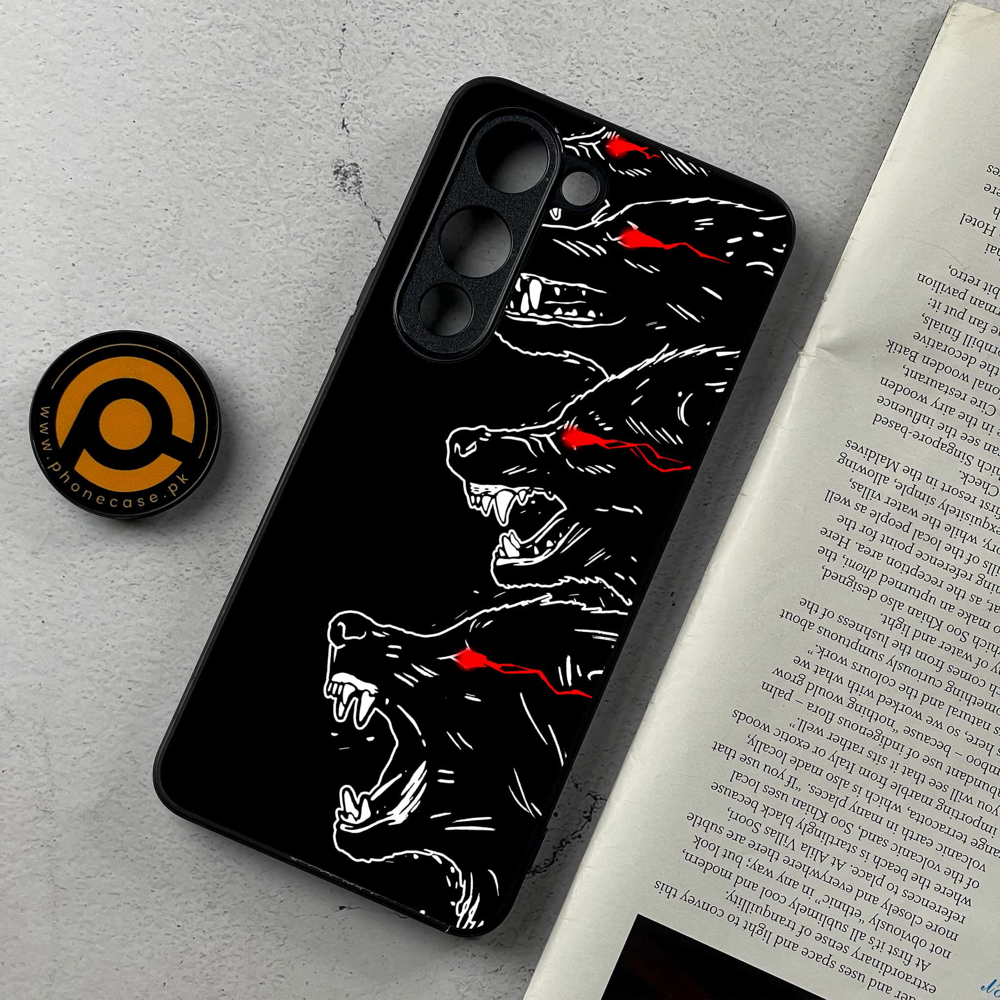 Vivo Y04 - Black Art Series - Premium Metal Printed Soft Bumper Shockproof Case