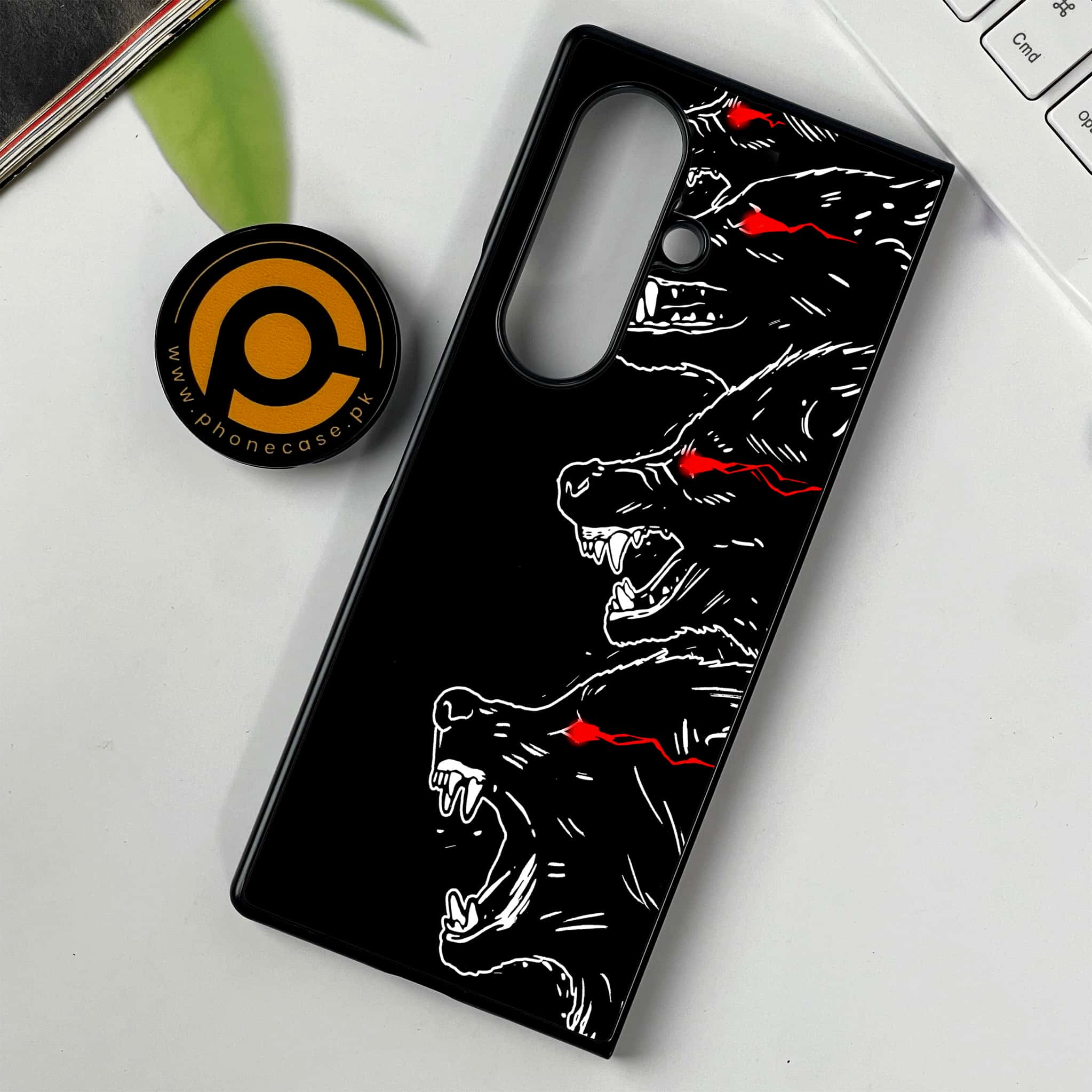 Samsung Galaxy Z Fold 7 - Black Art Series - Premium Metal Printed soft Bumper shock Proof Case