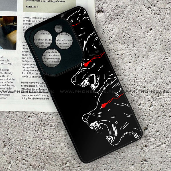 Tecno Spark 20 Pro - Black Art Design 7 - Premium Metal Printed soft Bumper Shock Proof Case CS-43134
