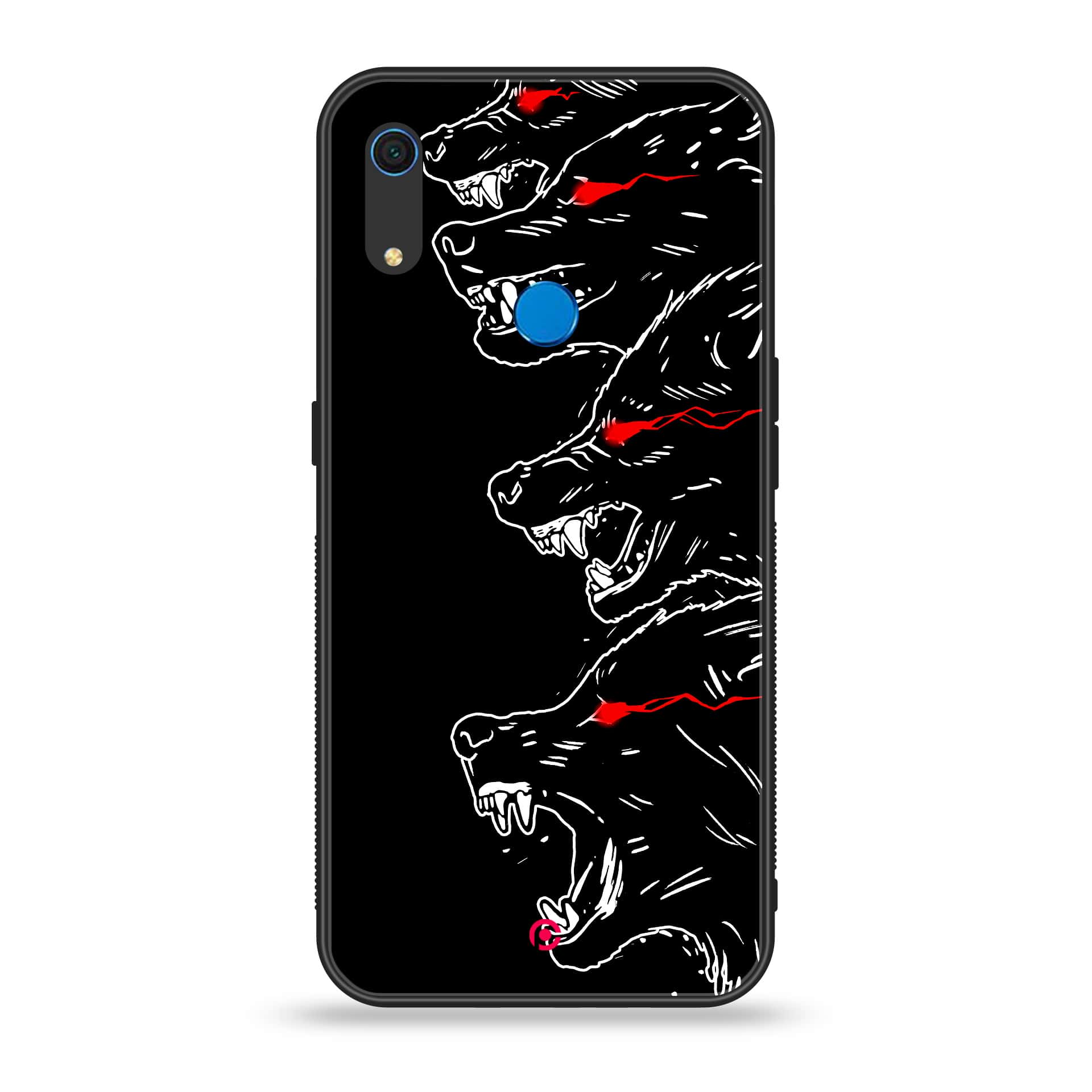 Huawei Y6s - Black Art Series - Premium Printed Metal soft Bumper shock Proof Case