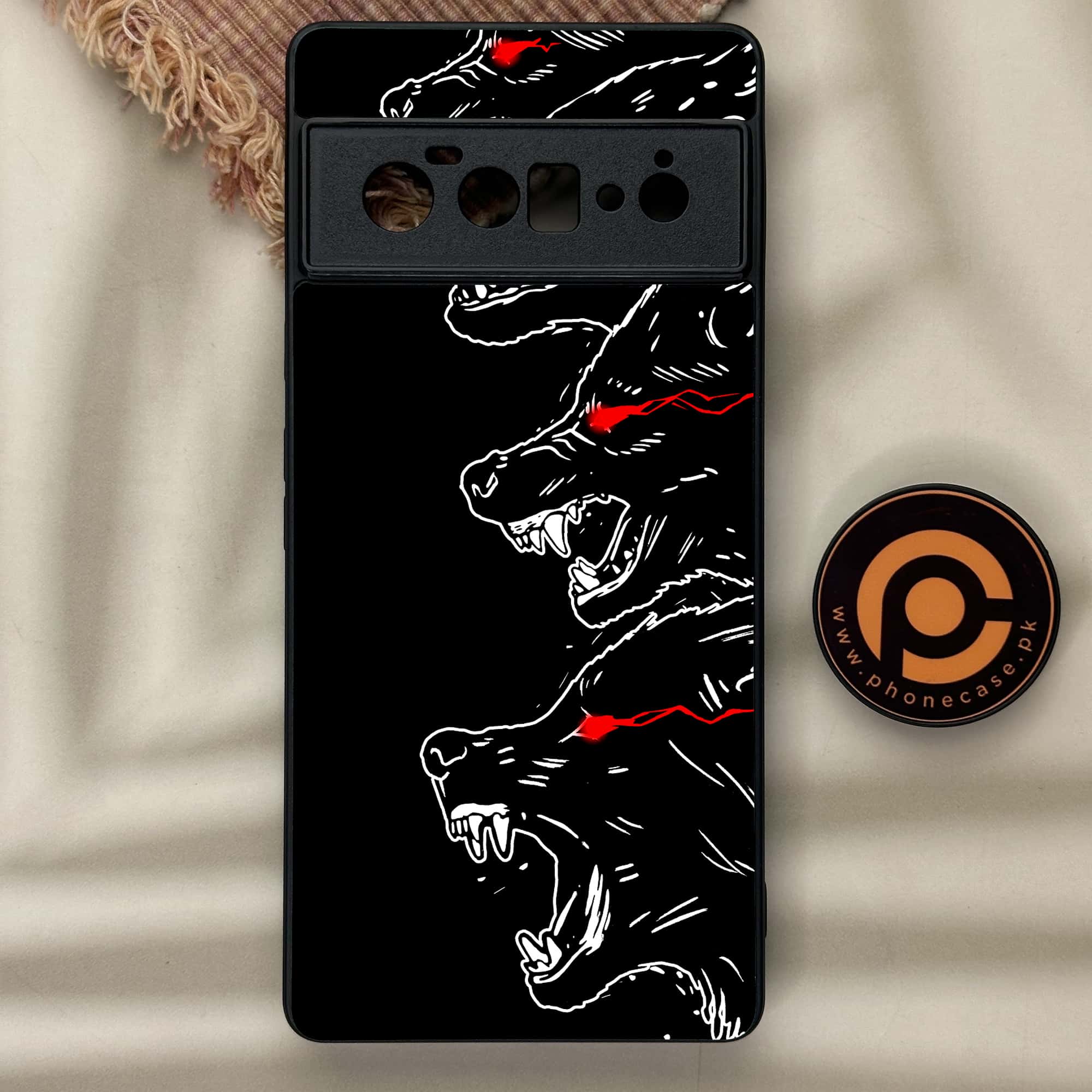 Google Pixel 6 Pro-Black Art Series - Premium Metal Printed soft Bumper Shock Proof Case