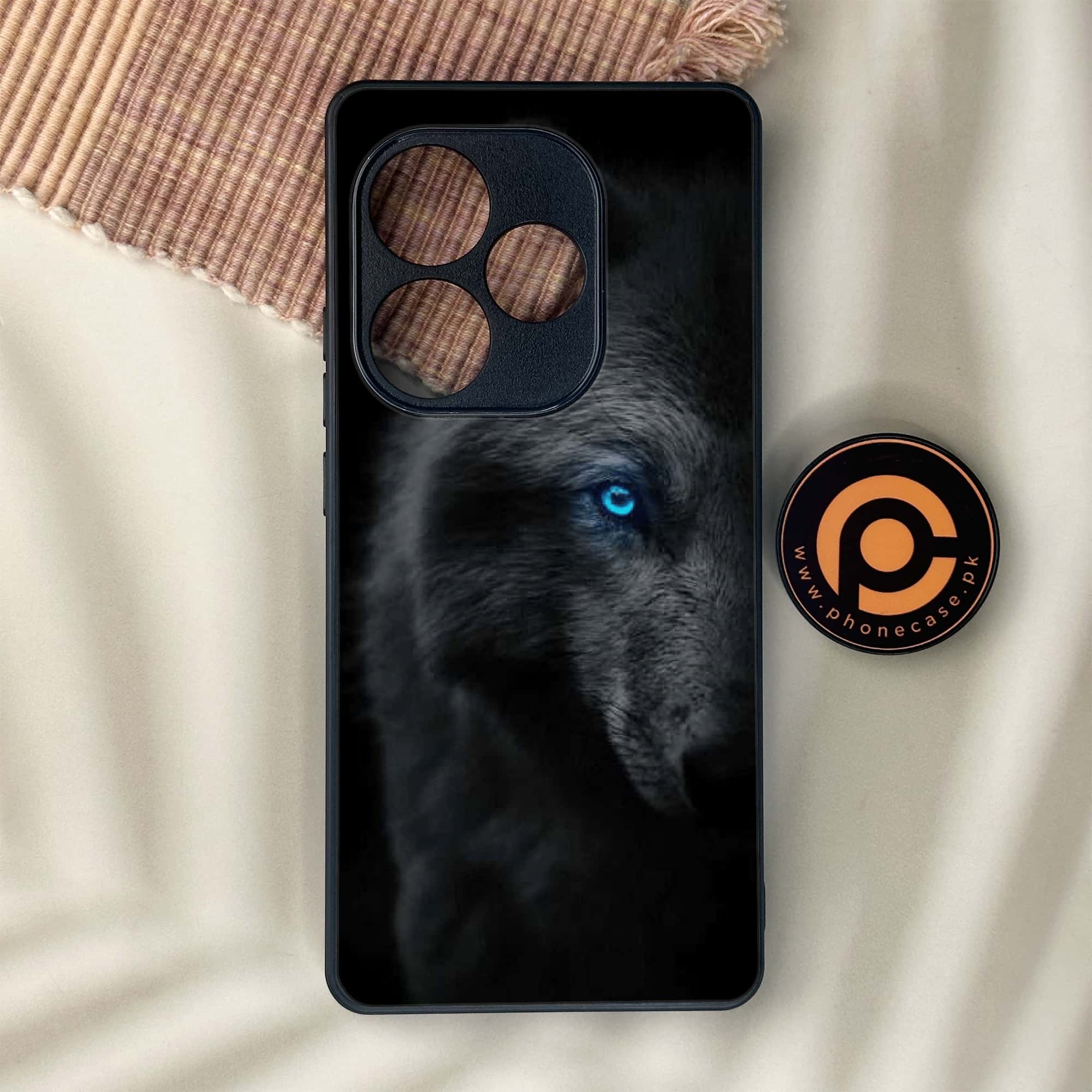 Realme GT 6 - Black Art Series - Premium Metal Printed soft Bumper shock Proof Case