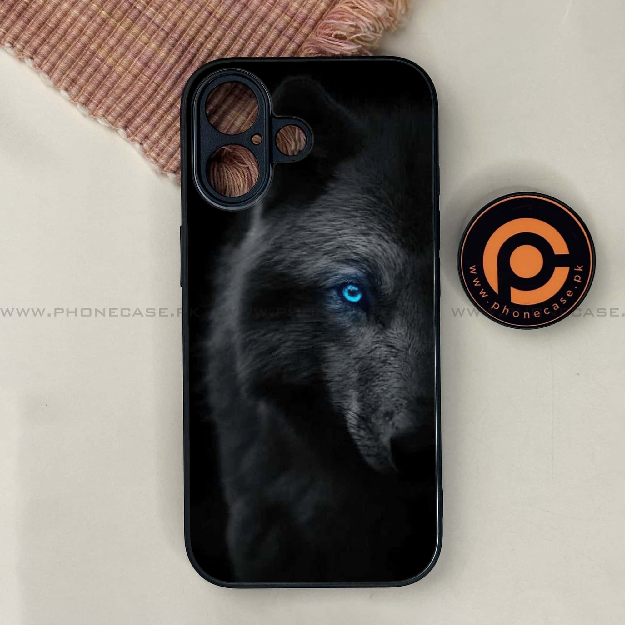 iPhone 17 - Black Art Series - Premium Printed Glass soft Bumper shock Proof Case