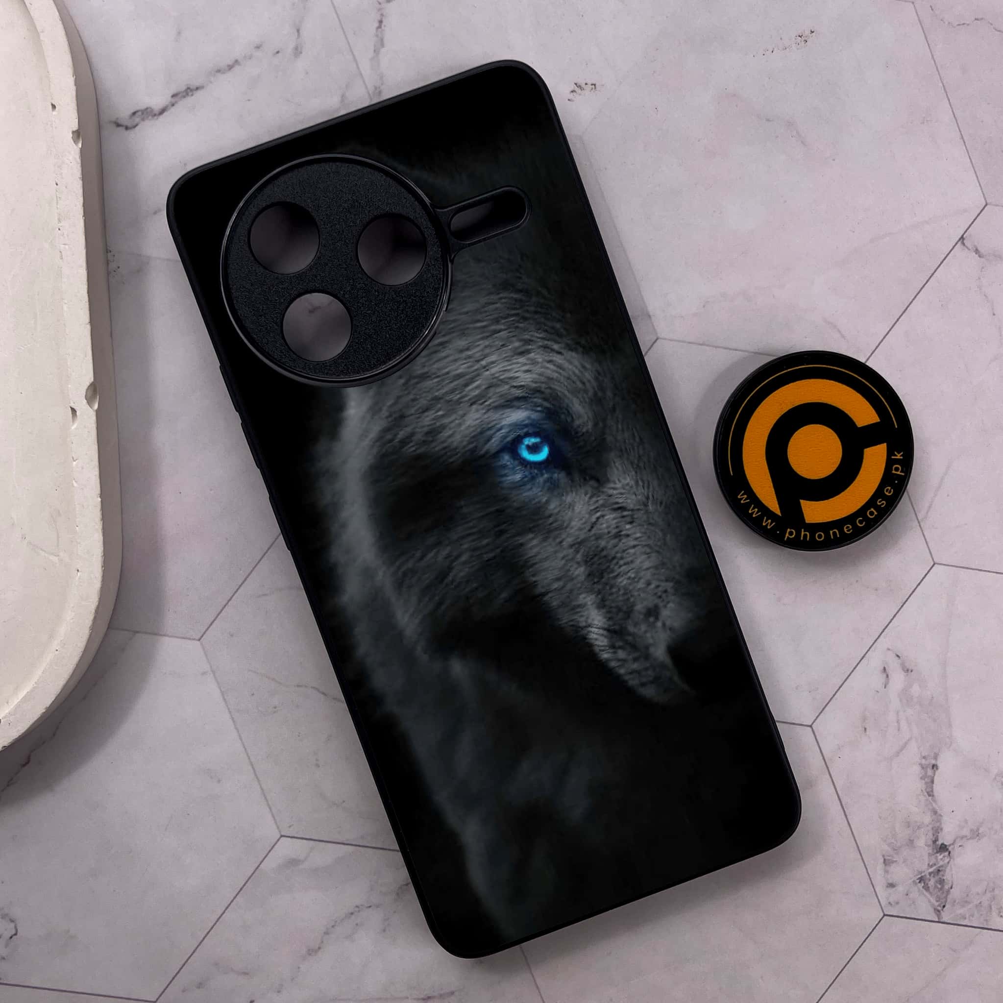 Xiaomi Poco F7 Pro 5G - Black Art Series - Premium Metal Printed soft Bumper shock Proof Case