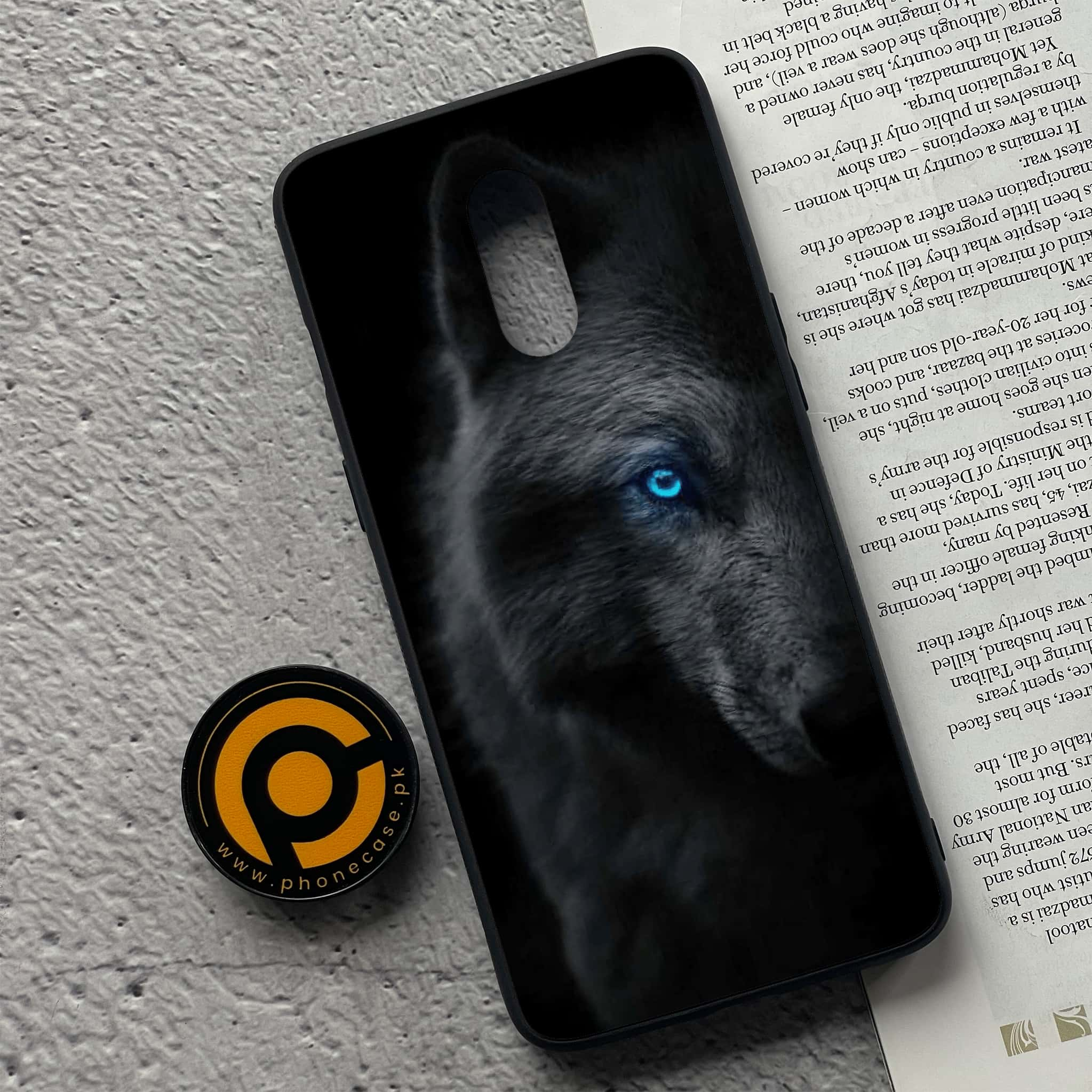 OnePlus 7 - Black Art Series - Premium Printed Glass soft Bumper shock Proof Case