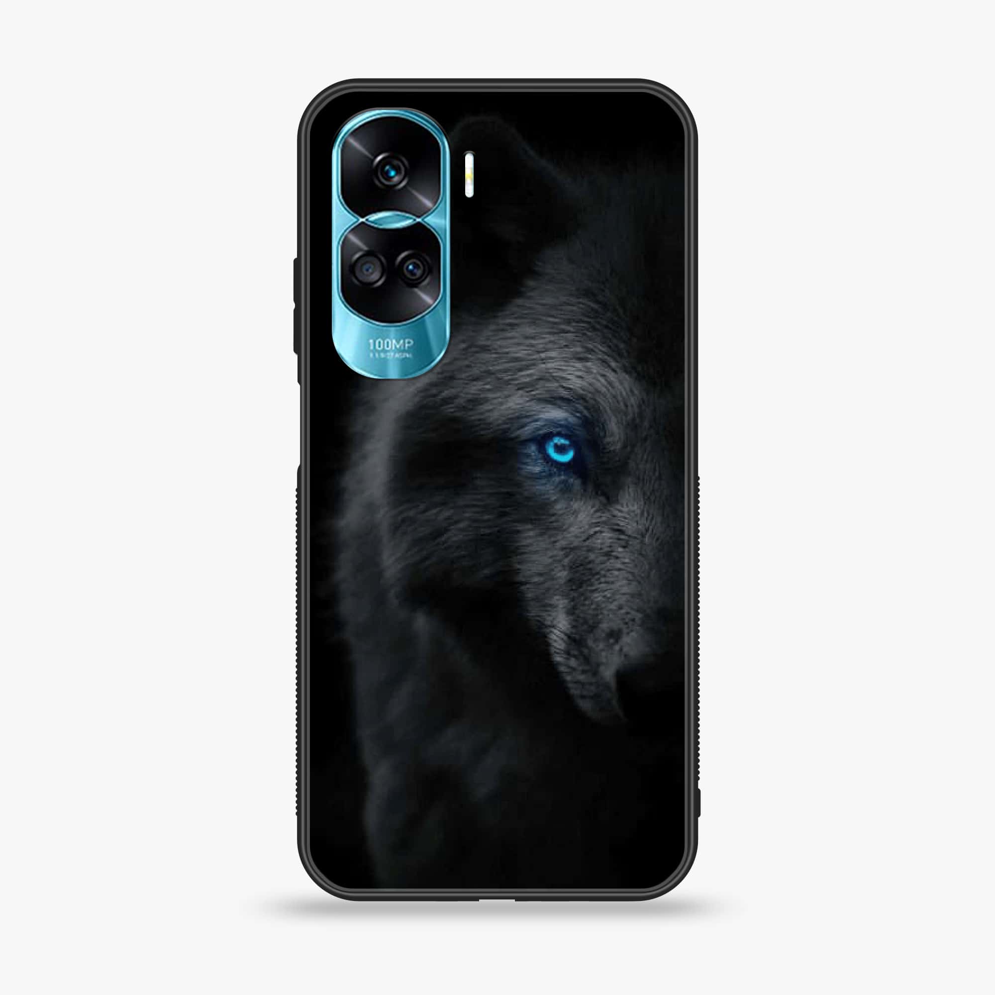 Honor 90 Lite - Black Art Series - Premium Printed Glass soft Bumper shock Proof Case