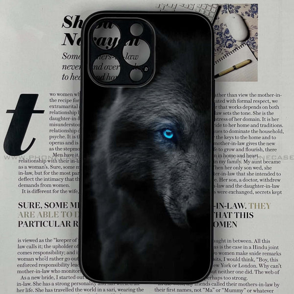 iPhone 14 Pro - Black Art Series Design 8  - Premium Printed Glass soft Bumper shock Proof Case CS-20329