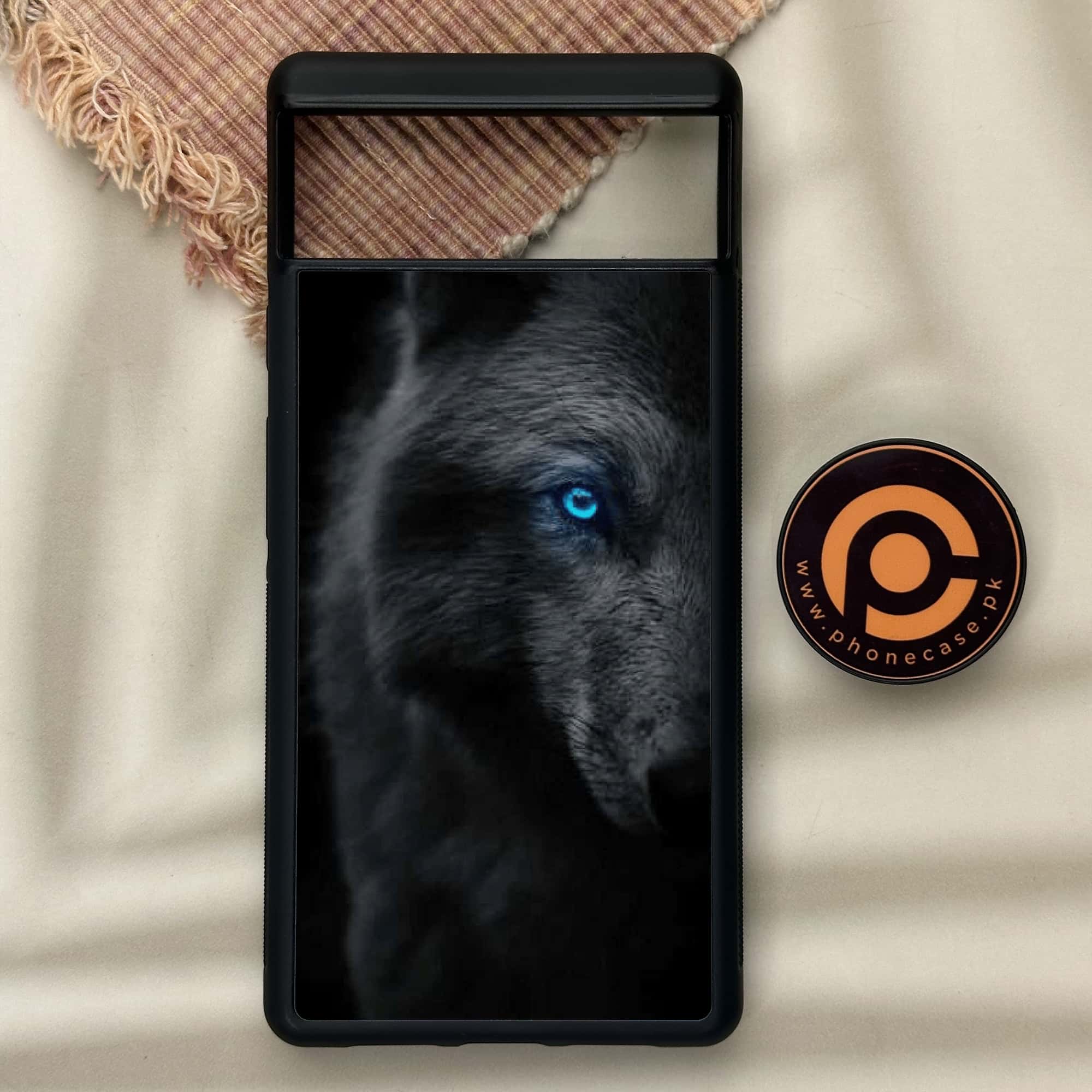 Google Pixel 6 - Black Art Series - Premium Metal Printed soft Bumper Shock Proof Case