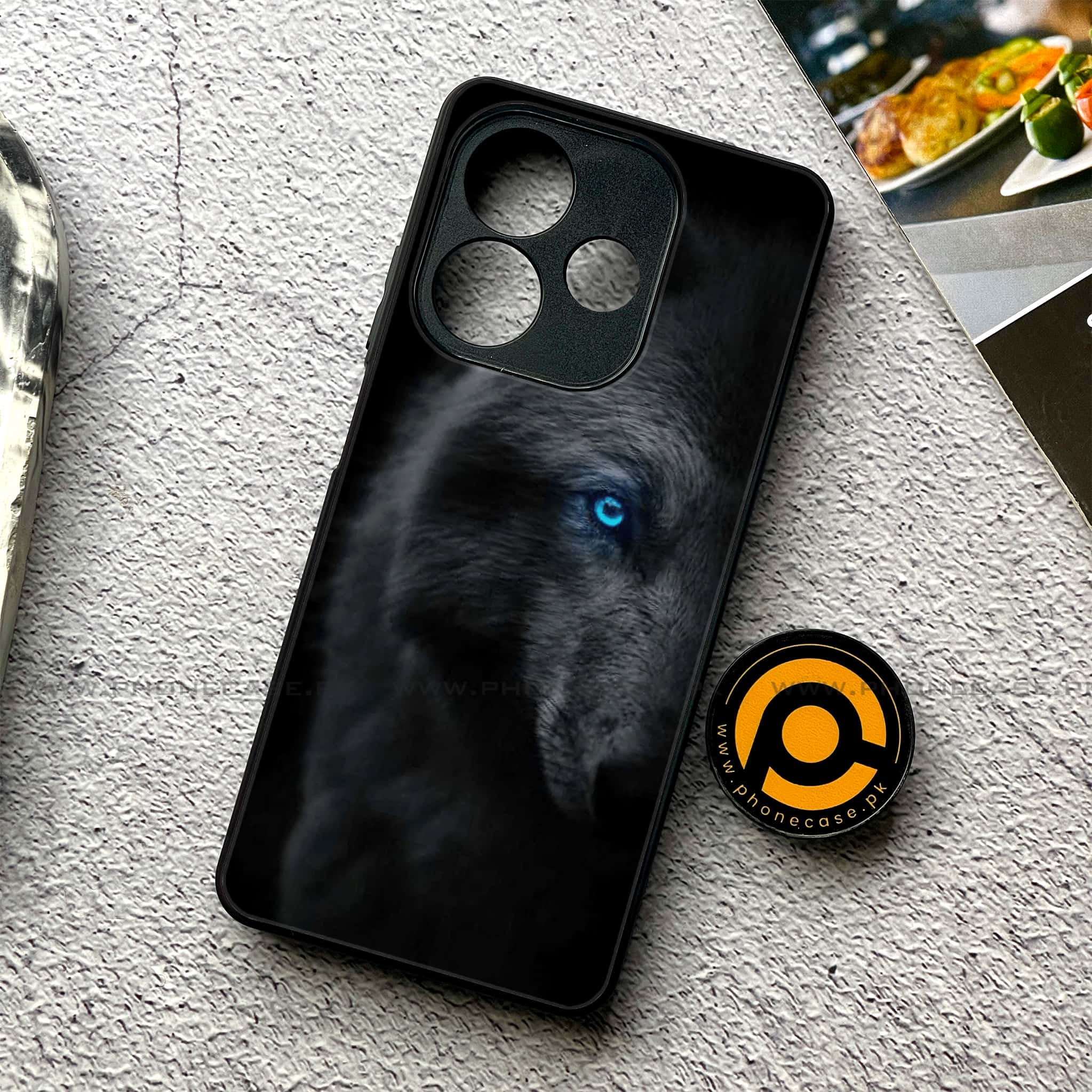 Oppo A5 Pro - Black Art Series - Premium Metal Printed soft Bumper shock Proof Case