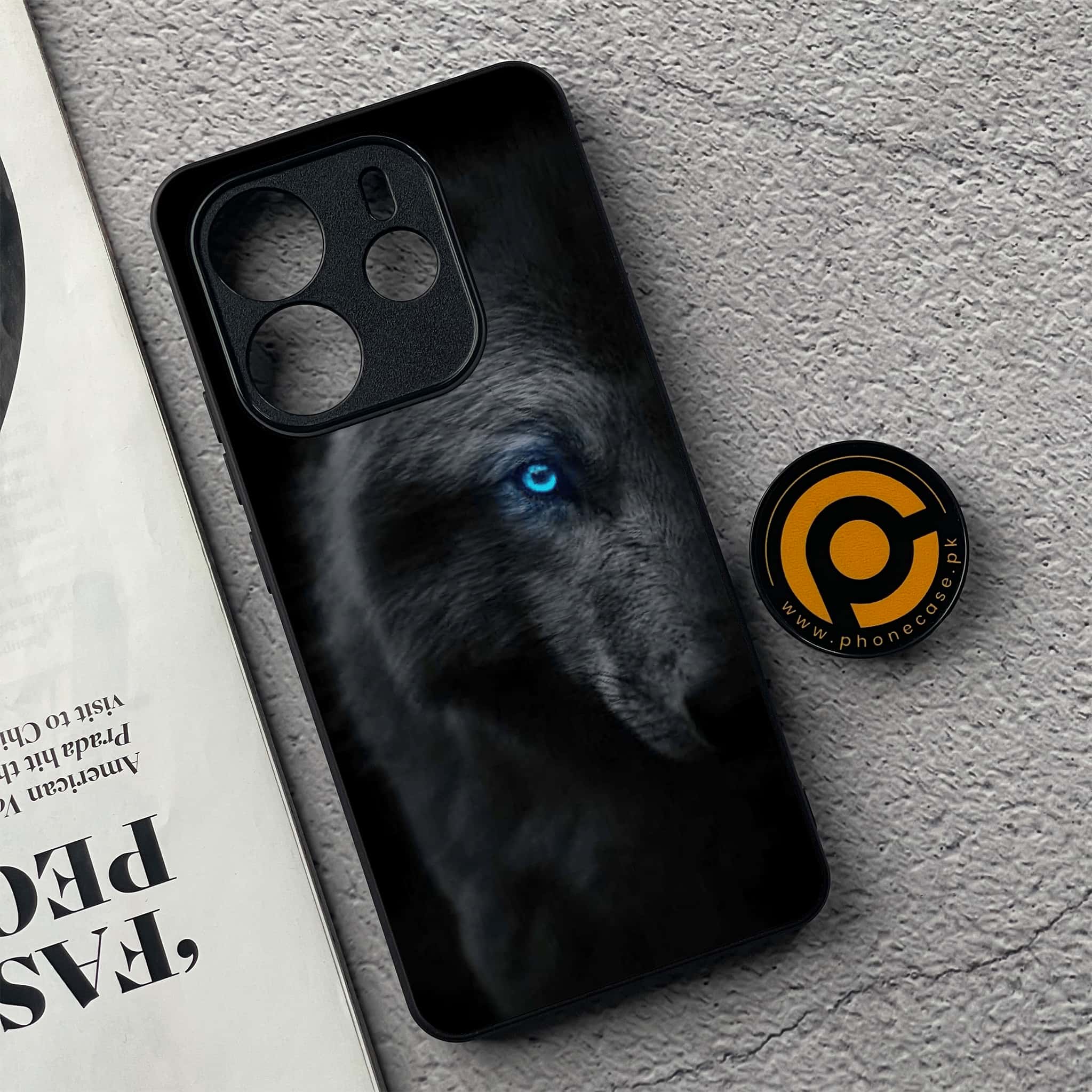 Xiaomi Redmi Note 14 - Black Art Series - Premium Printed Glass soft Bumper shock Proof Case