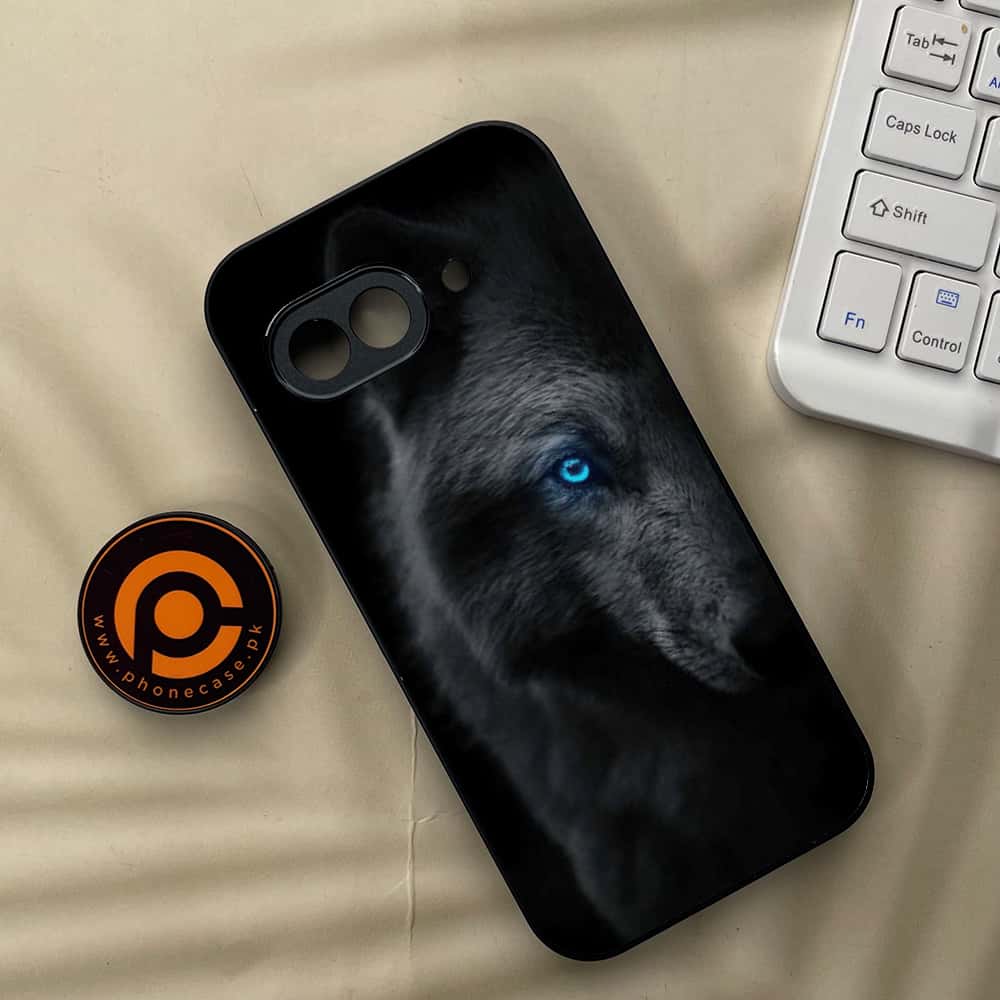 Google Pixel 9a - Black Art Series - Premium Metal Printed soft Bumper Shock Proof Case