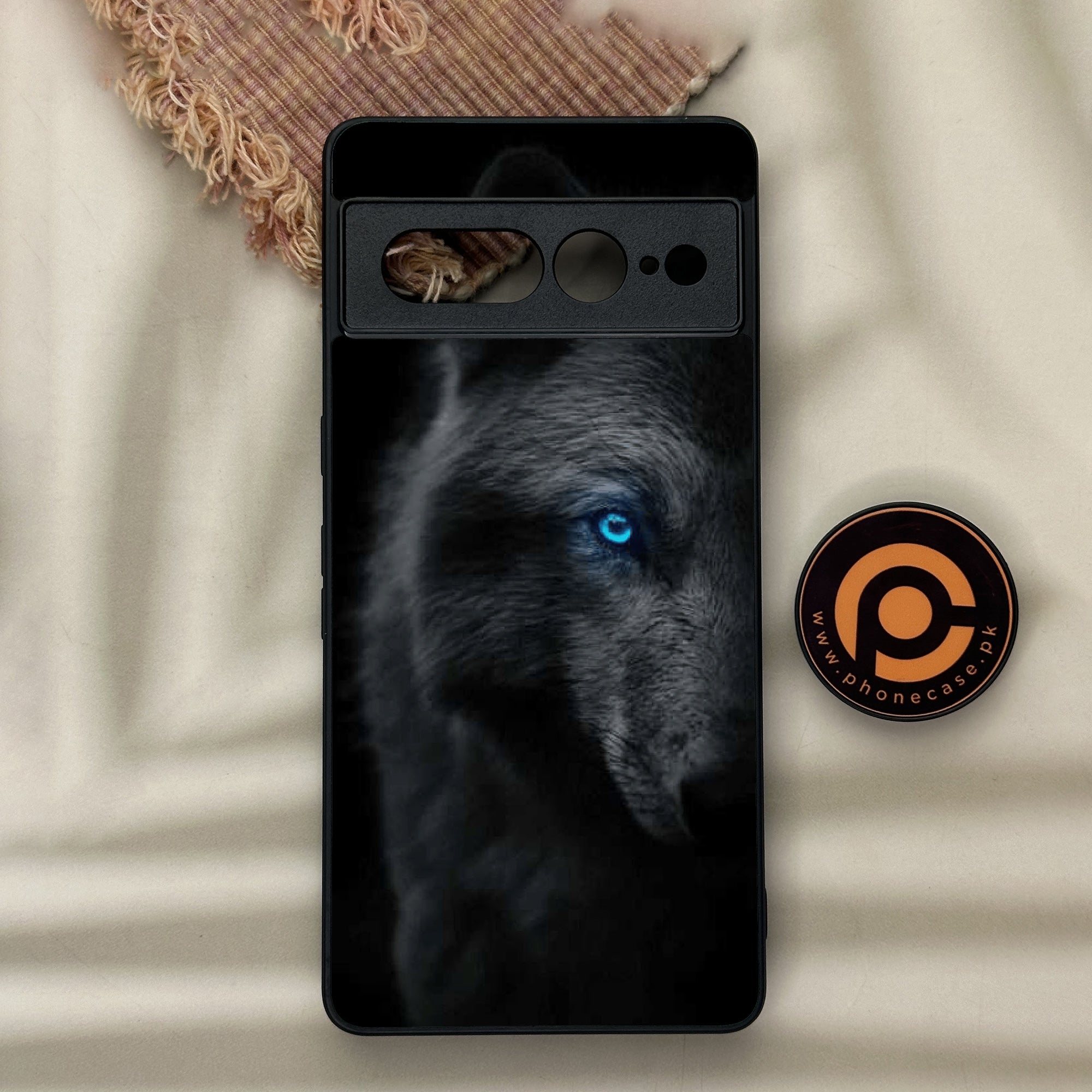 Google Pixel 7 Pro - Black Art Series - Premium Metal Printed soft Bumper Shock Proof Case