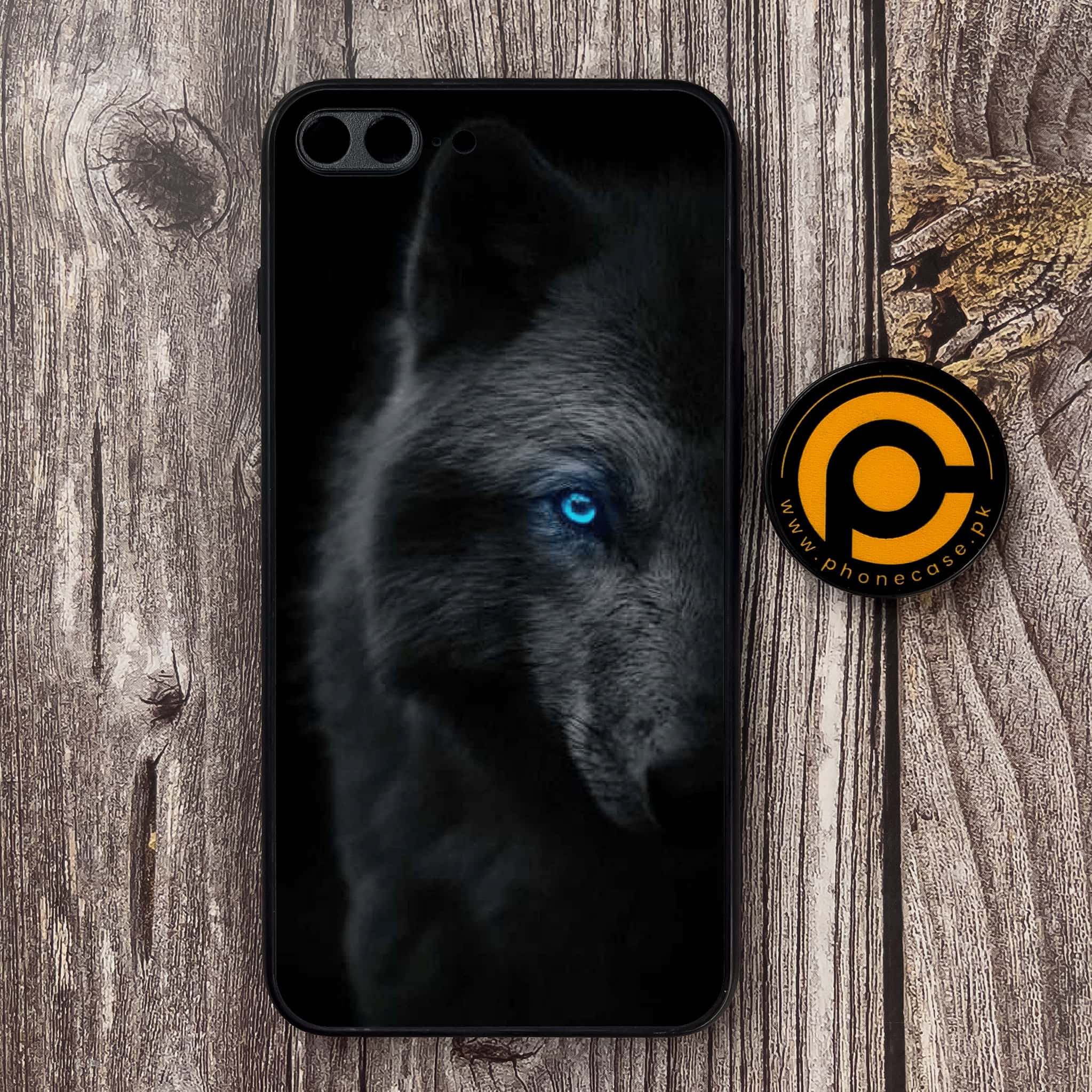 iPhone 7Plus - Black Art Series - Premium Metal Printed soft Bumper shock Proof Case