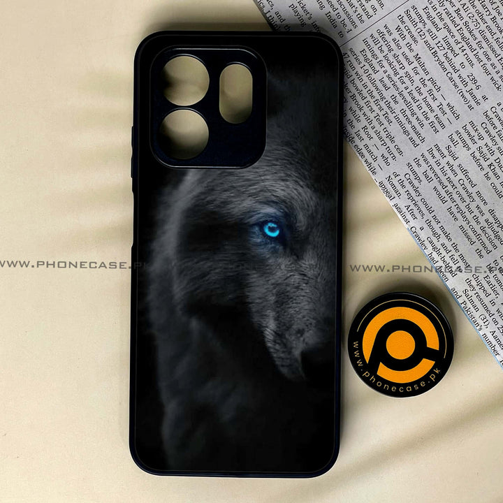 Infinix Hot 50i - Black Art Design 8- Premium Metal Printed soft Bumper shock Proof Case CS-45913