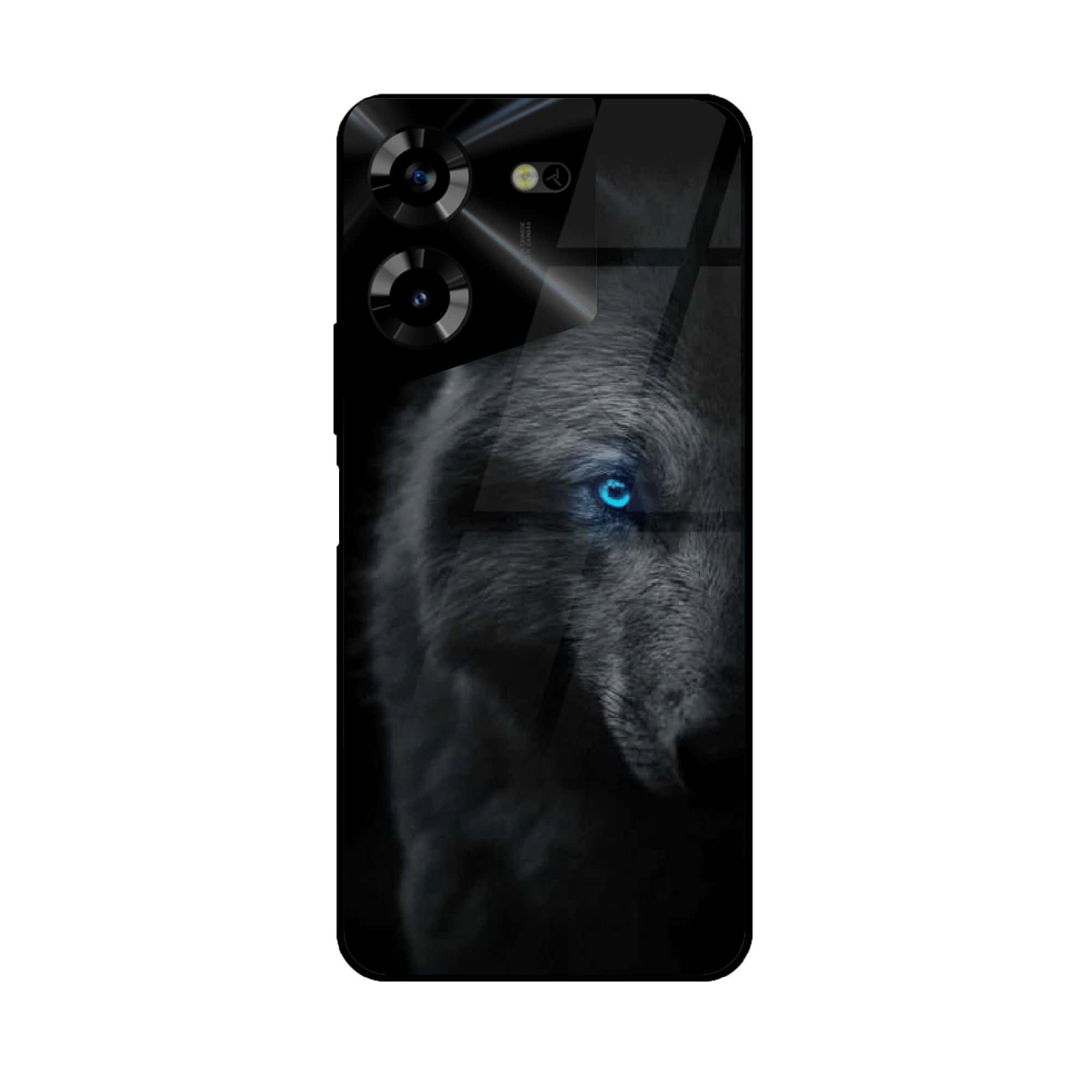 Tecno Pova 5 Pro - Black Art Series - Premium Printed Glass soft Bumper shock Proof Case