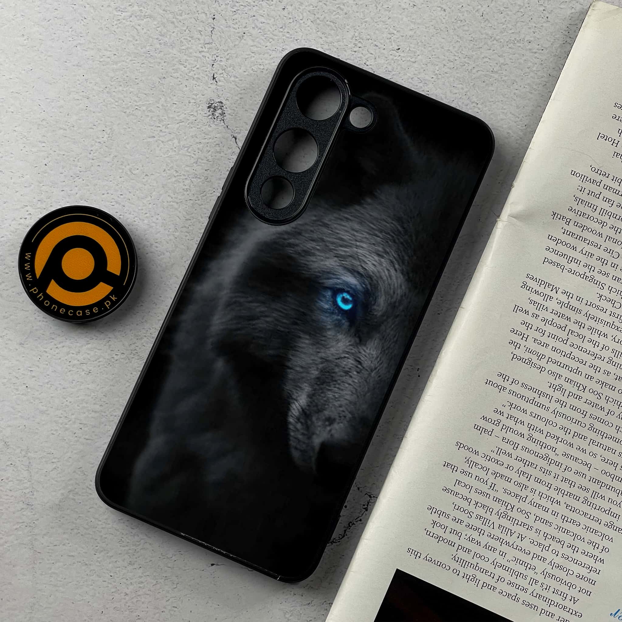 Vivo Y04 - Black Art Series - Premium Metal Printed Soft Bumper Shockproof Case