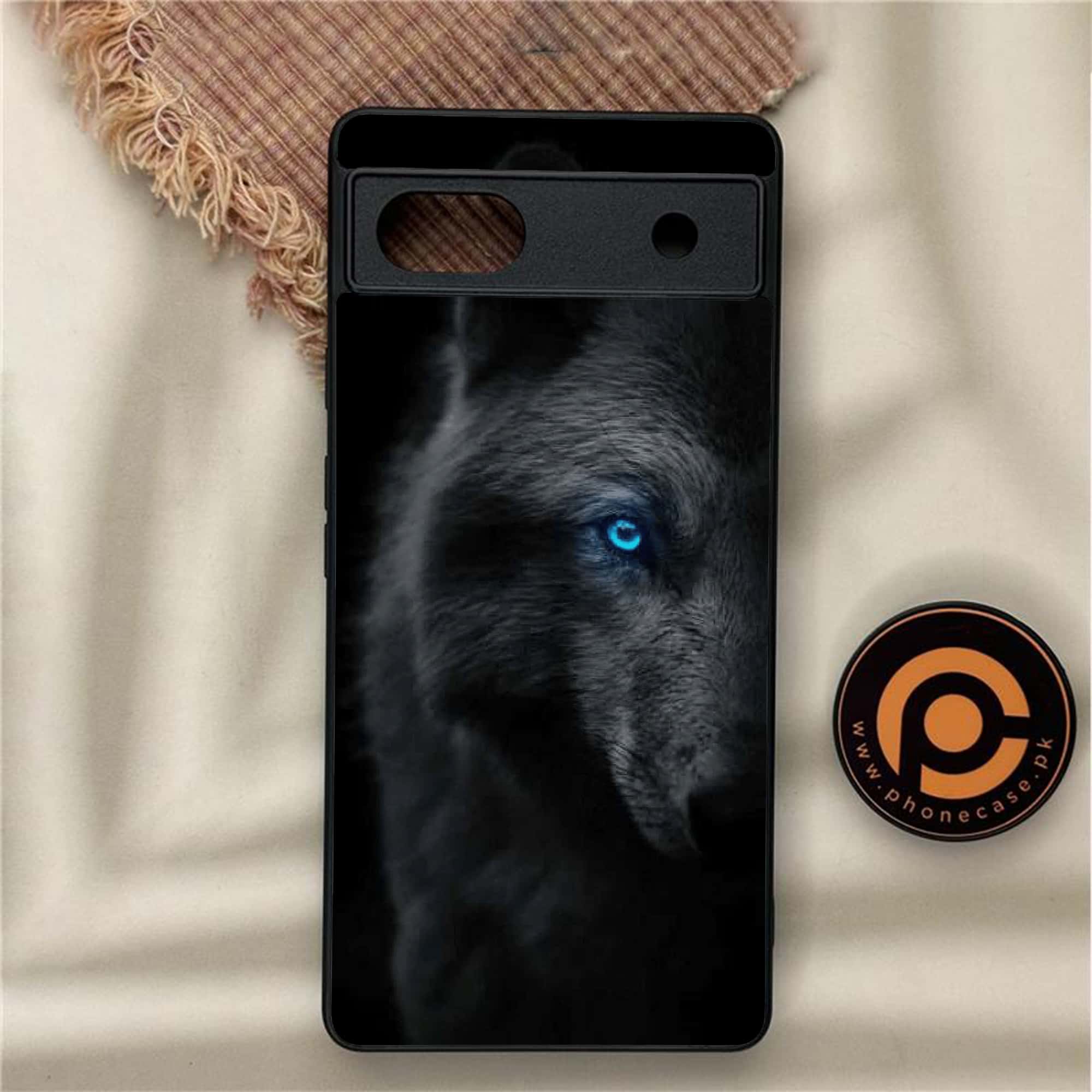 Google Pixel 6A - Black Art Series - Premium Metal Printed soft Bumper Shock Proof Case