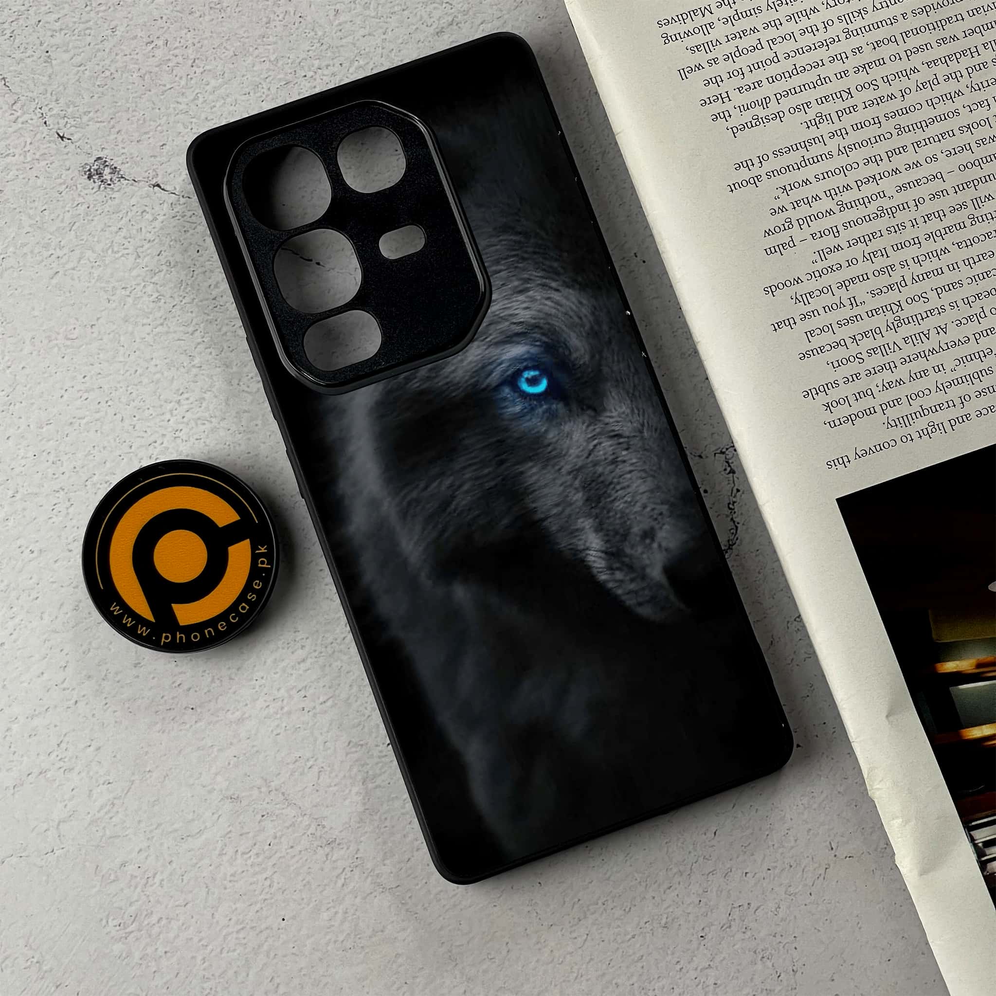 Infinix Note 50 - Black Art Series - Premium Metal Printed Soft Bumper Shockproof Case