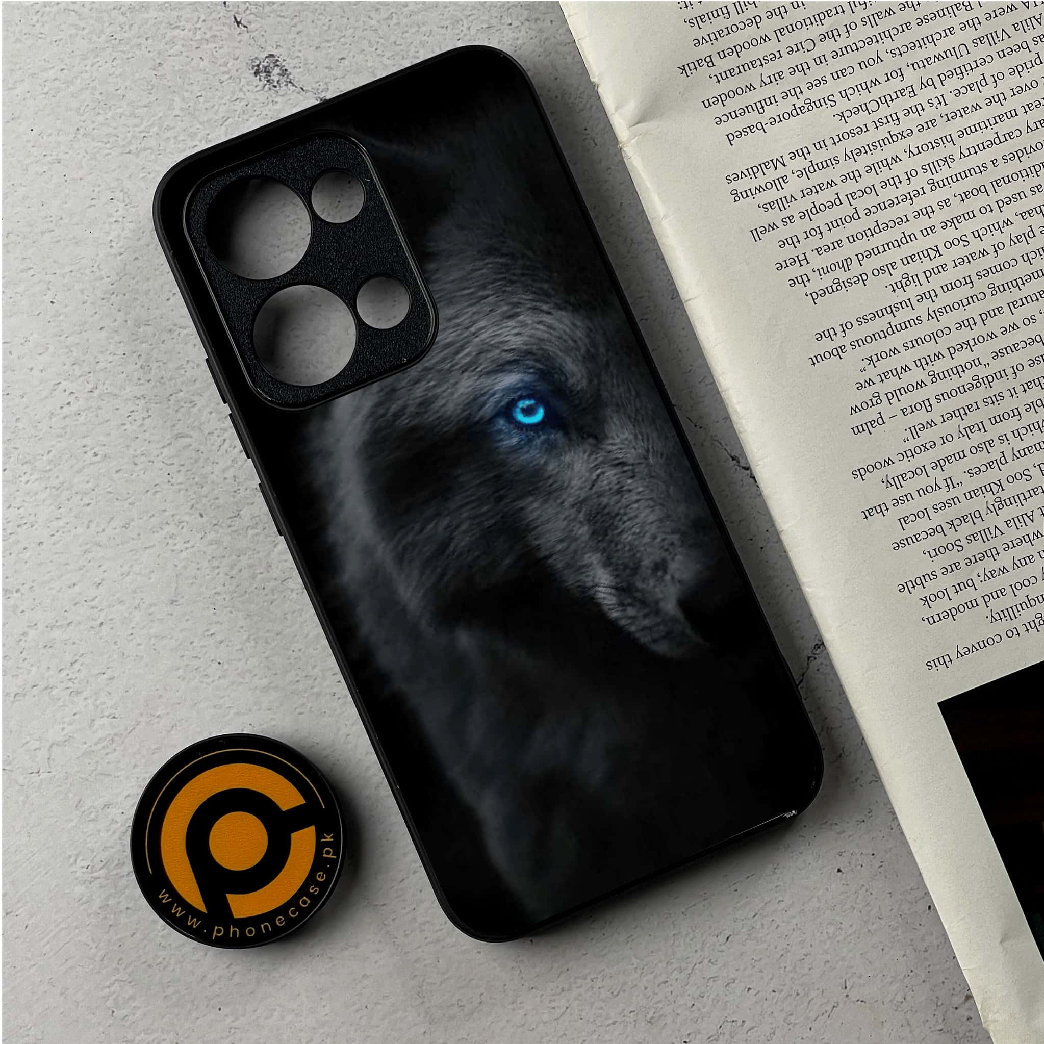 Oppo Reno 13 - Black Art Series - Premium Metal Printed Soft Bumper Shockproof Case