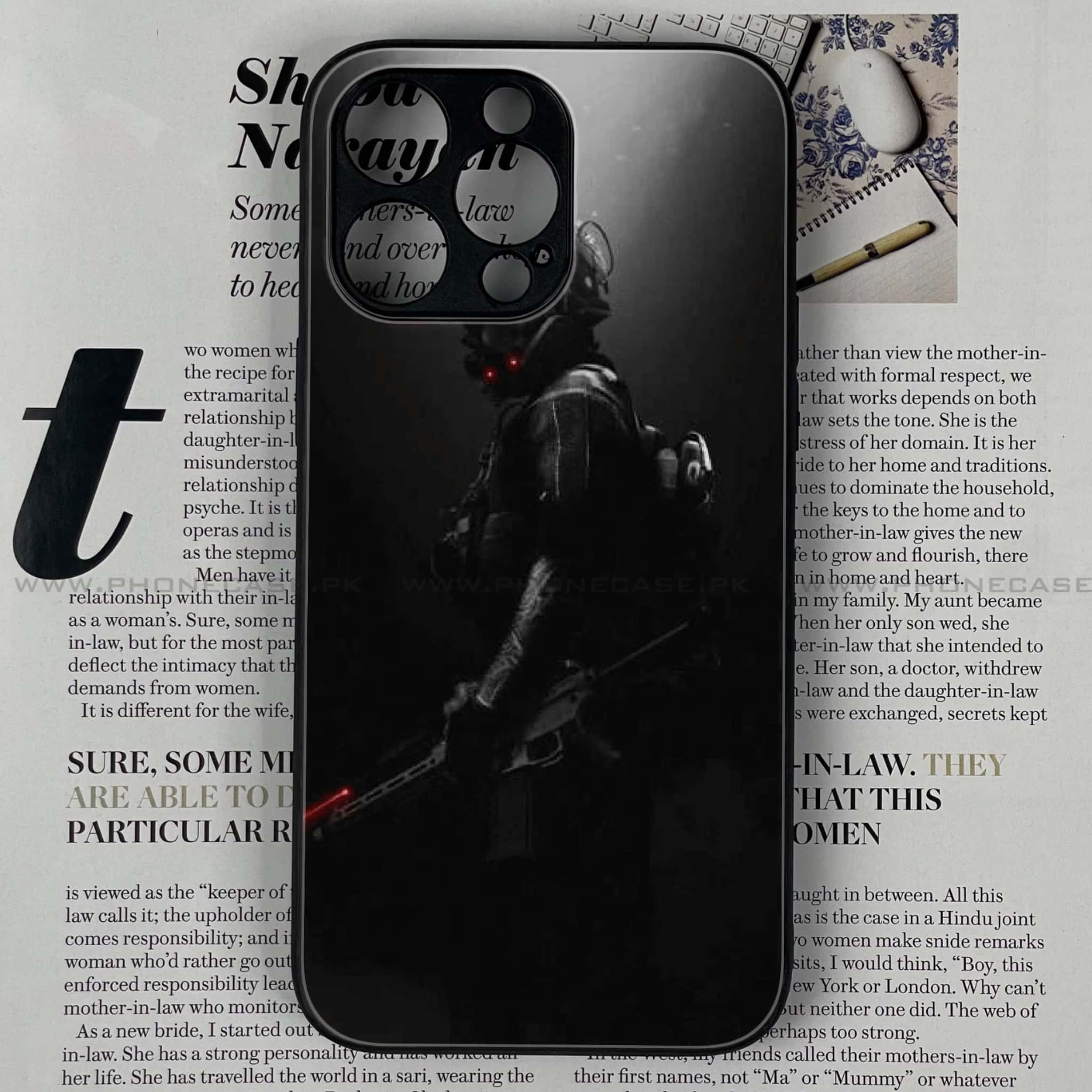 iPhone 11 Pro Max - Black Art Series - Premium Printed Glass soft Bumper shock Proof Case