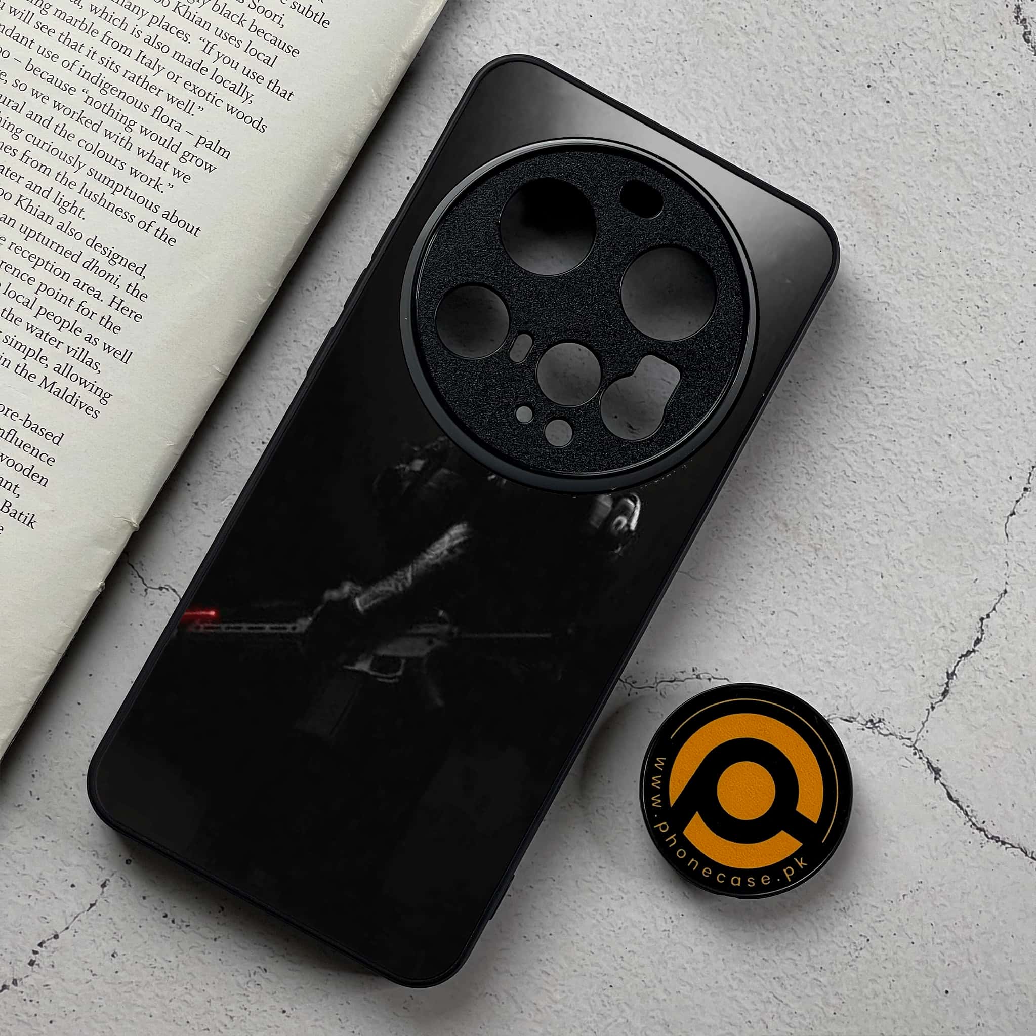 Xiaomi 15 Ultra - Black Art Series - Premium Metal Printed Soft Bumper Shockproof Case