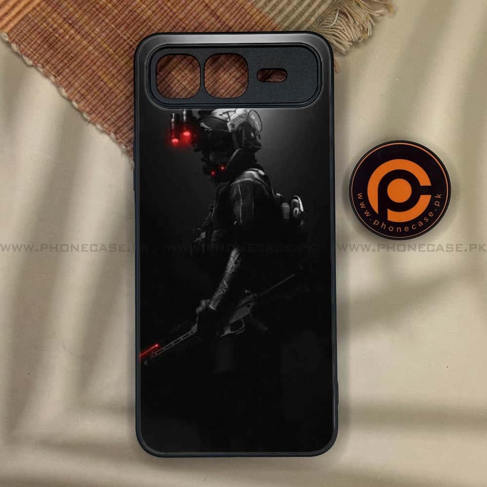 Infinix Smart 10 Plus - Black Art Series - Premium Metal Printed soft Bumper shock Proof Case