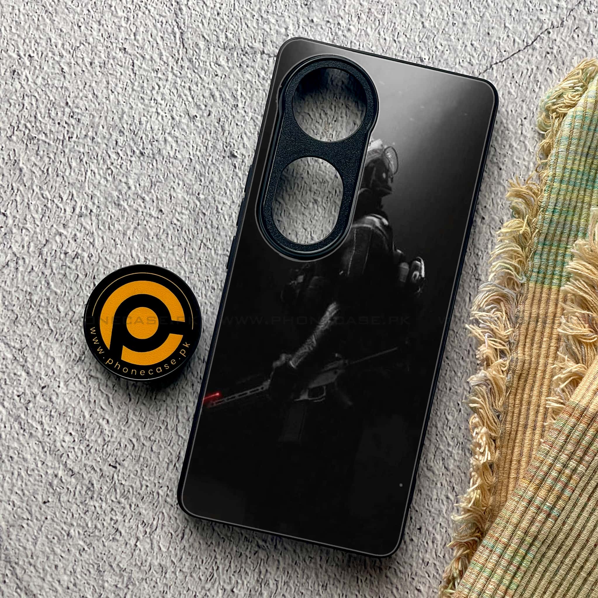 Vivo S19 Pro - Black Art Series - Premium Metal Printed soft Bumper shock Proof Case