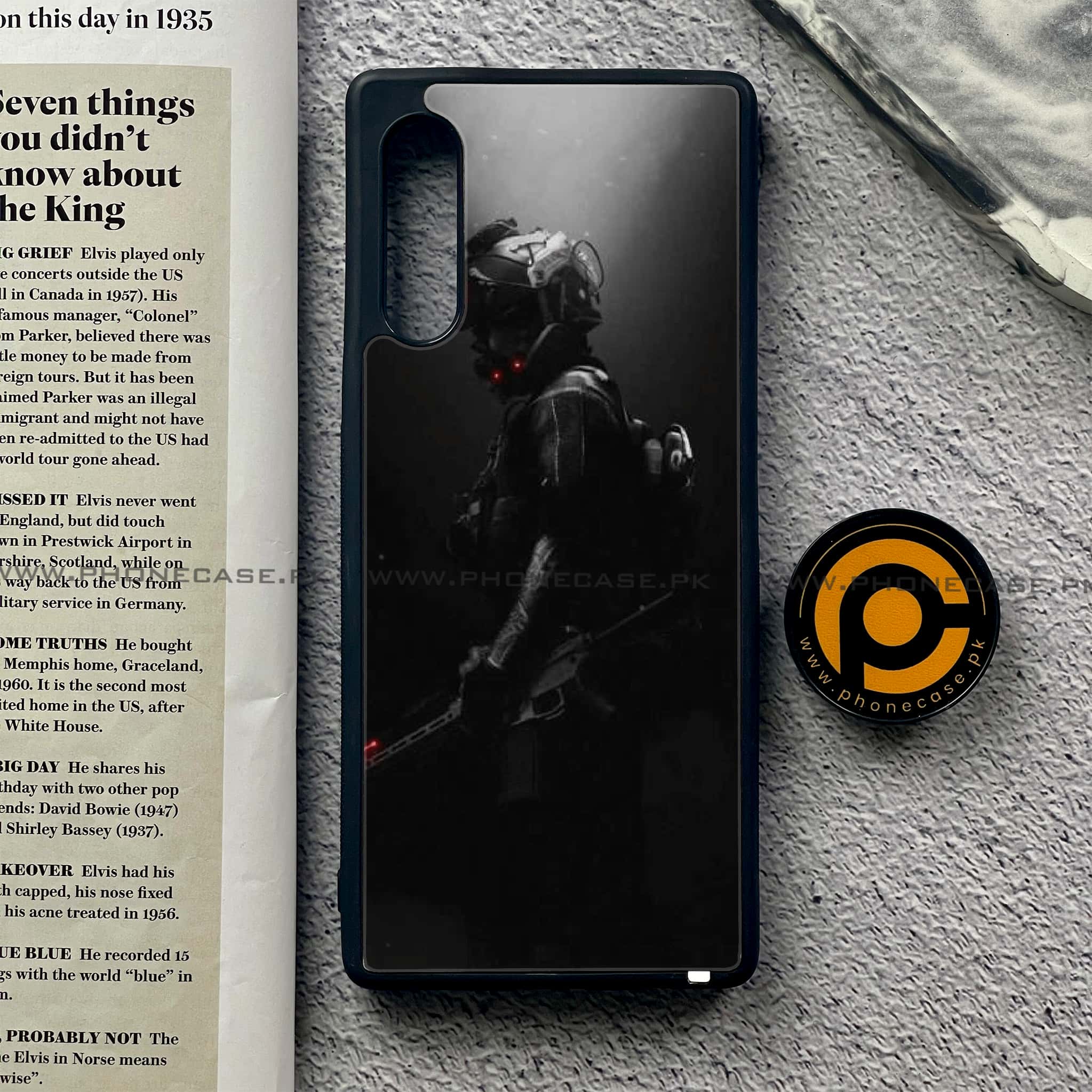 LG Velvet - Black Art Series - Premium Printed Glass soft Bumper shock Proof Case